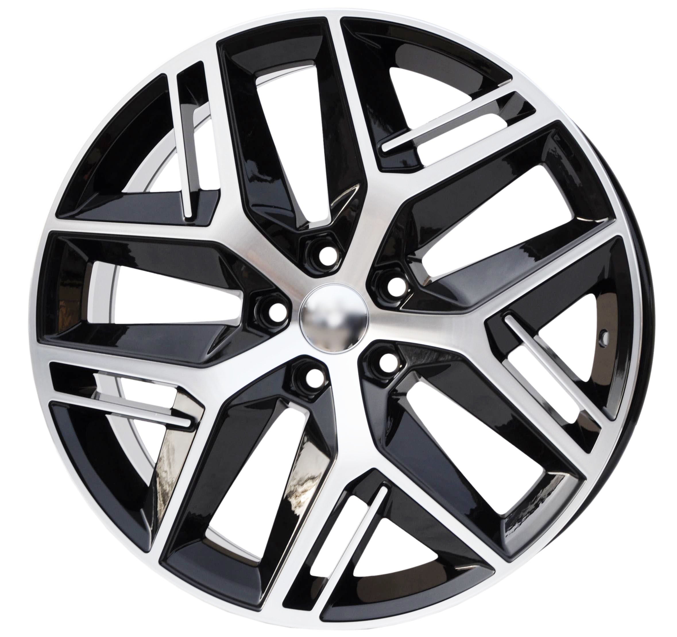 PDW 1109 Alufælge 19" 5x112 ET45 – Poleret/sort (sæt á 4)