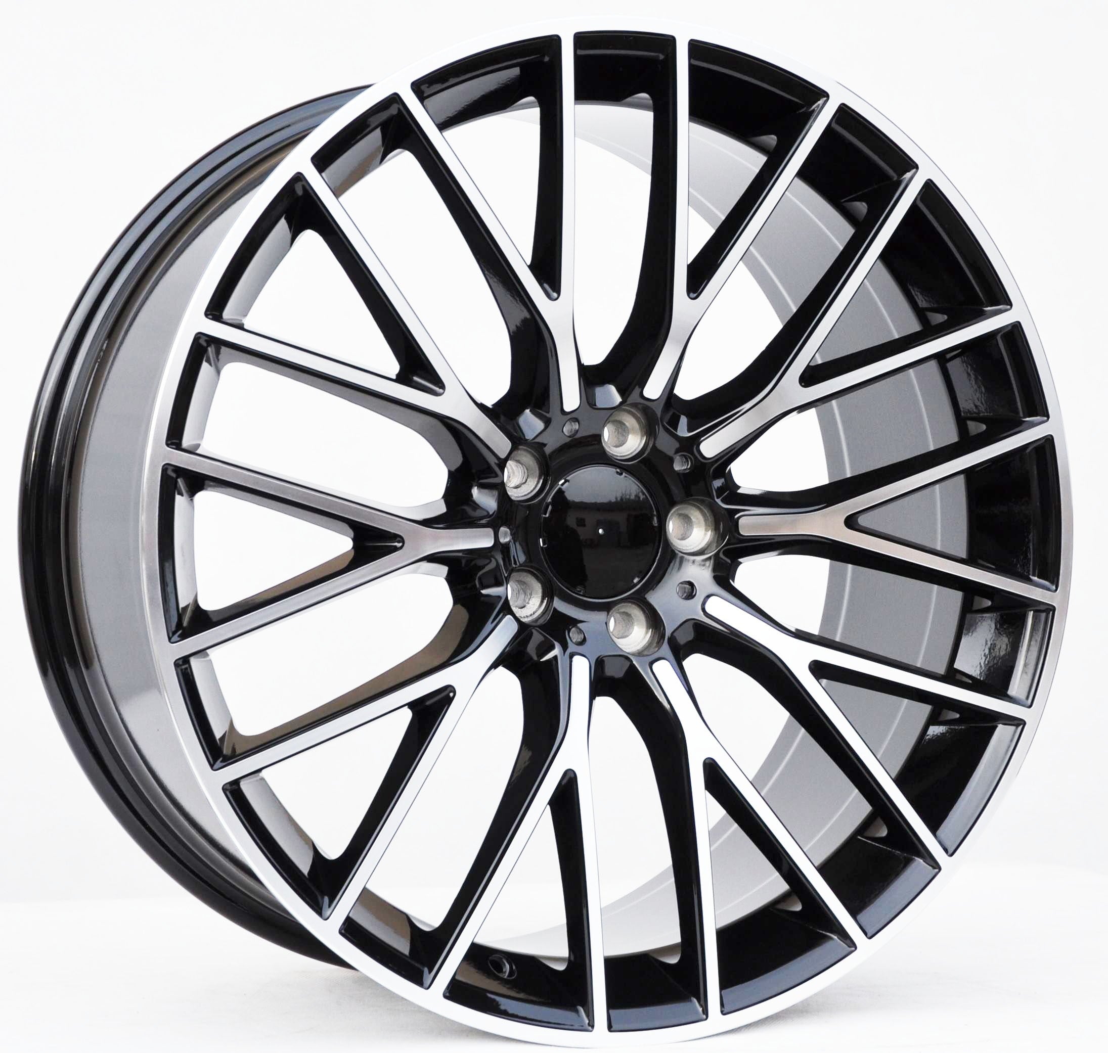 PDW 0342 Alufælge 20" 5x112 ET34 – Poleret/sort (sæt á 4)