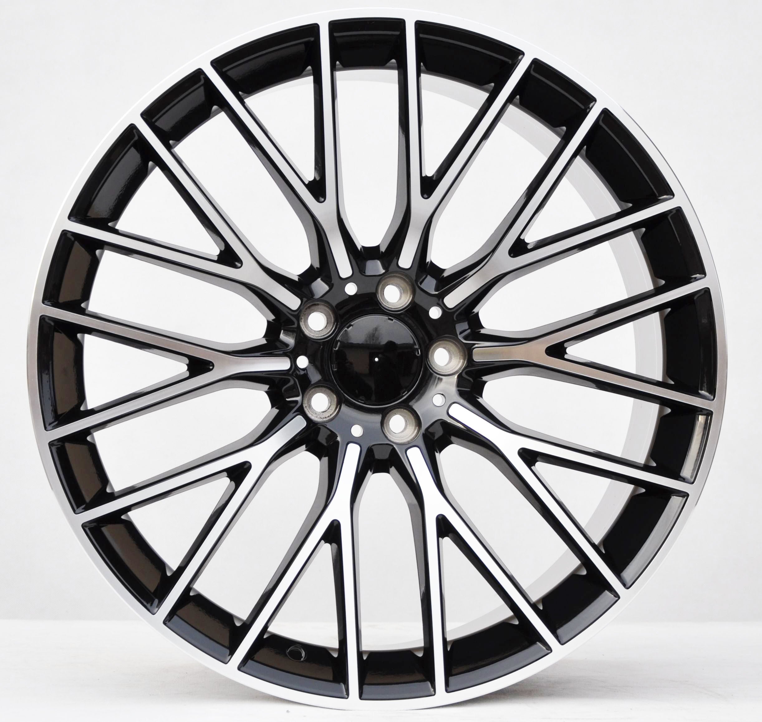PDW 0342 Alufælge 20" 5x112 ET34 – Poleret/sort (sæt á 4)