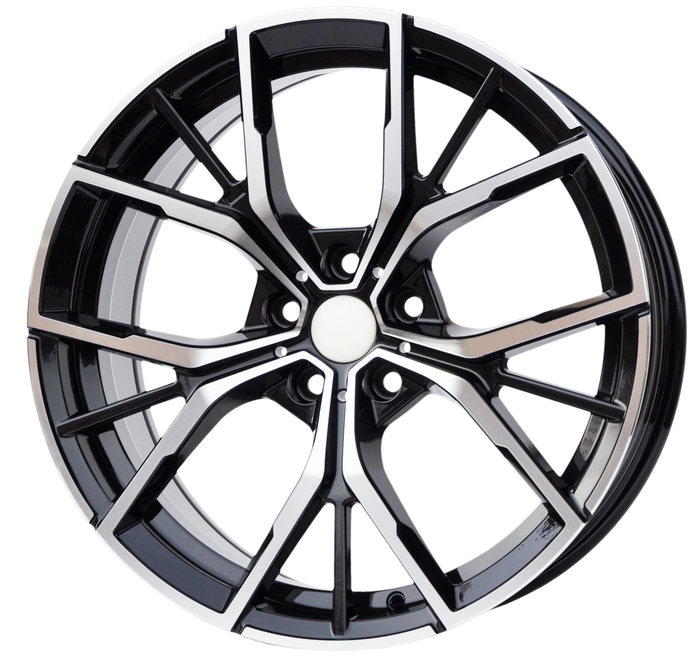 PDW 1667 Alufælge 19" 5x112 ET30 – Poleret/sort (sæt á 4)