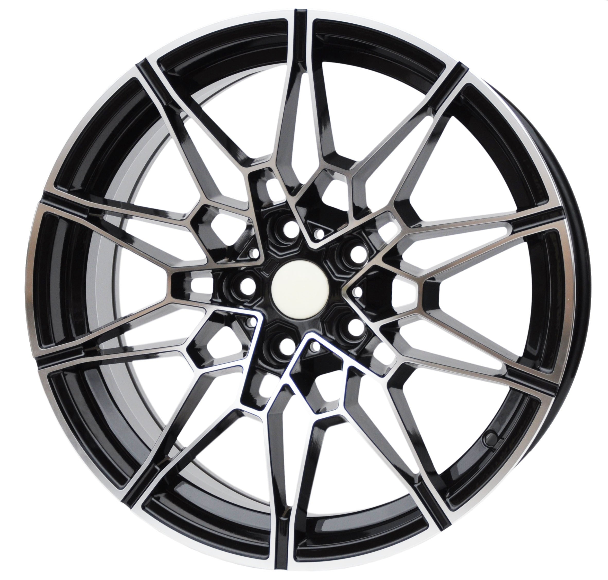 PDW 1674 Alufælge 19" 5x120 ET36 – Poleret/sort (sæt á 4)