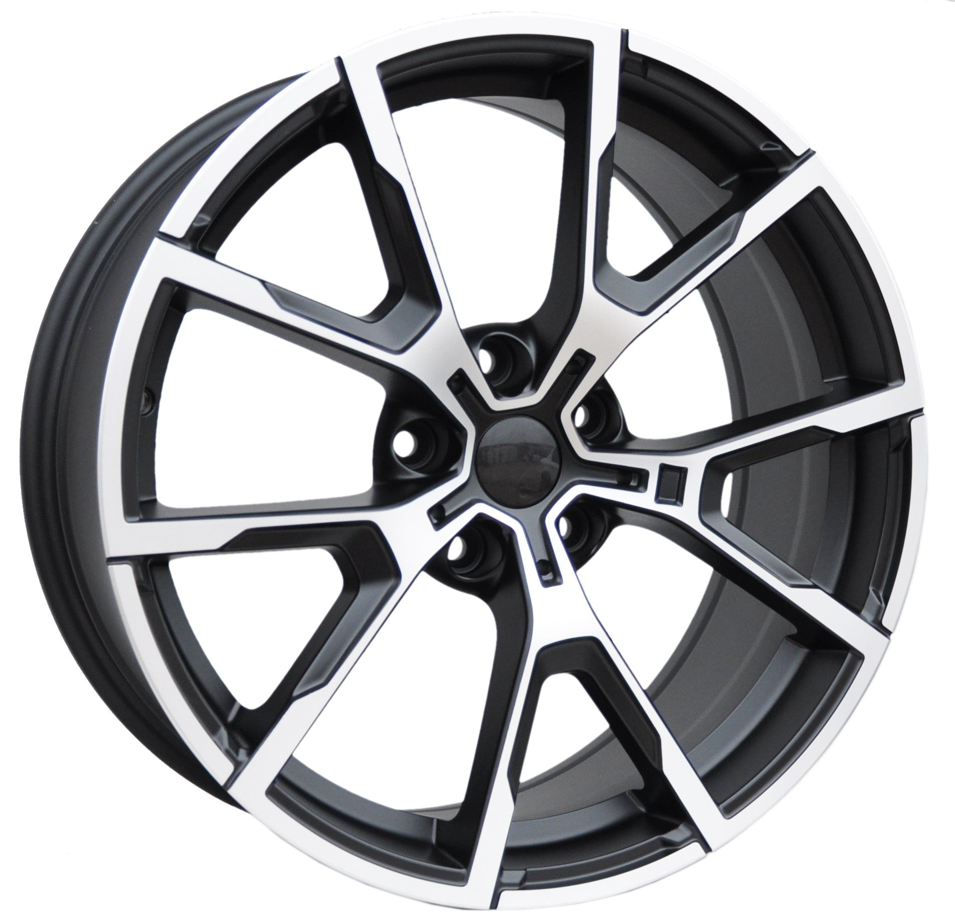 PDW 5601 Alufælge 20" 5x112 ET25 – Poleret/sort (sæt á 4)
