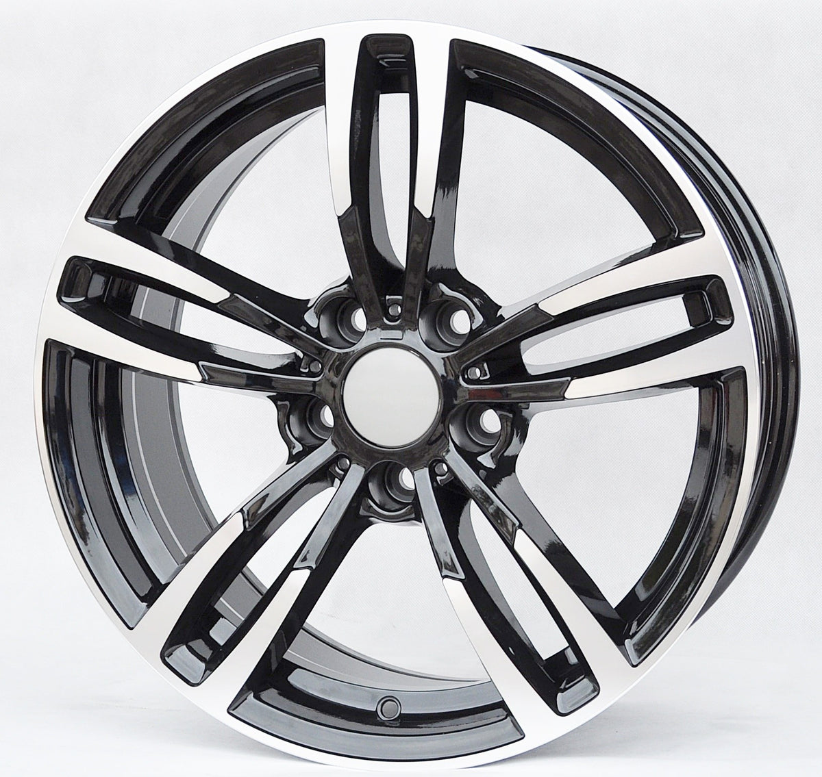 PDW 855 Alufælge 18" 5x120 ET40 – Poleret/sort (sæt á 4)