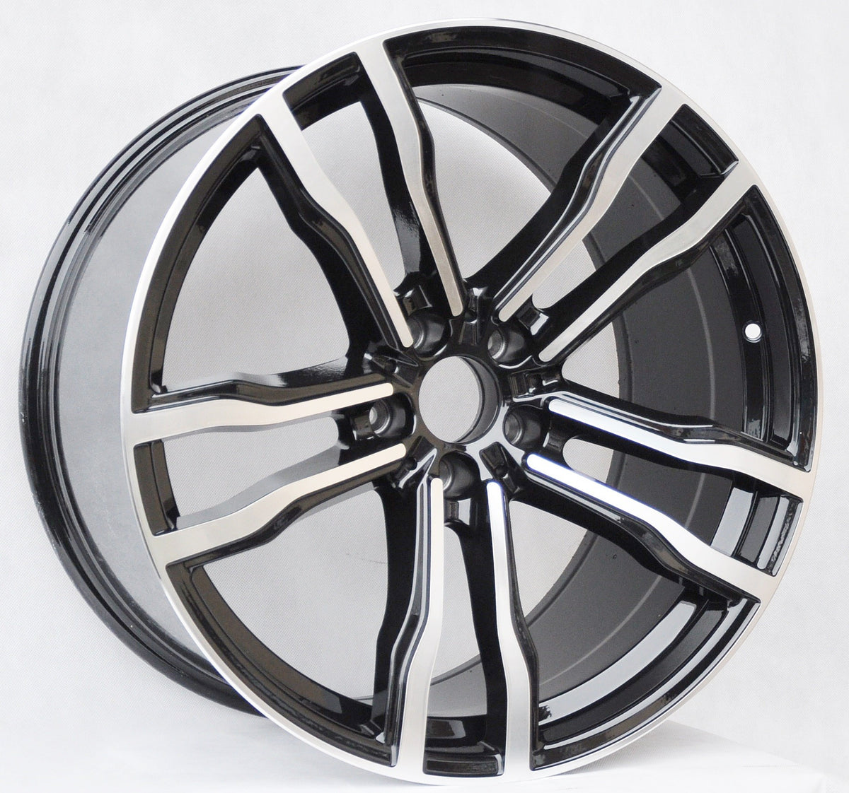 PDW BY588 Alufælge 19" 5x120 ET48 – Poleret/sort (sæt á 4)