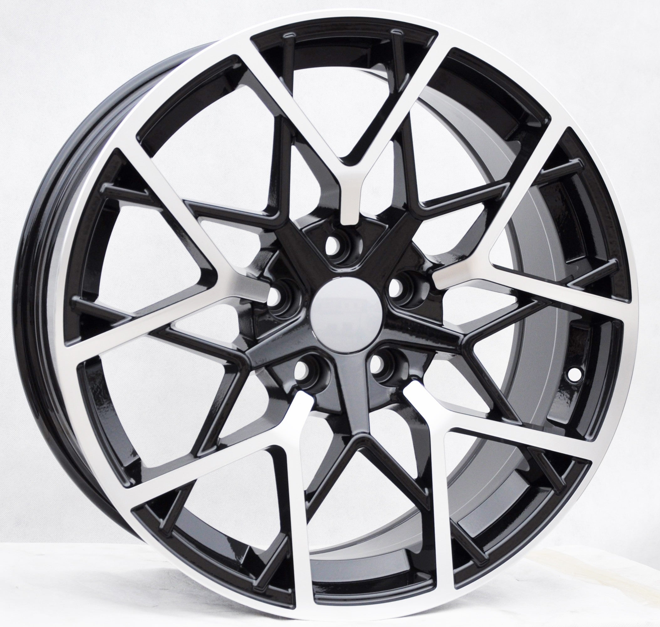 PDW 1383 Alufælge 18" 5x120 ET34 – Poleret/sort (sæt á 4)