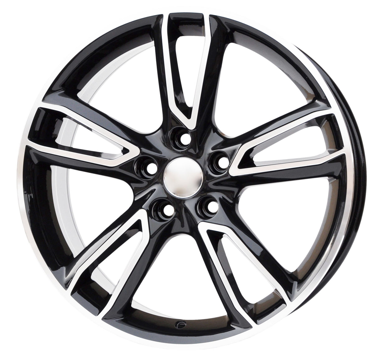 PDW 502/560 Alufælge 18" 7,5J 5x114.3 ET48 – Poleret/sort (sæt á 4)