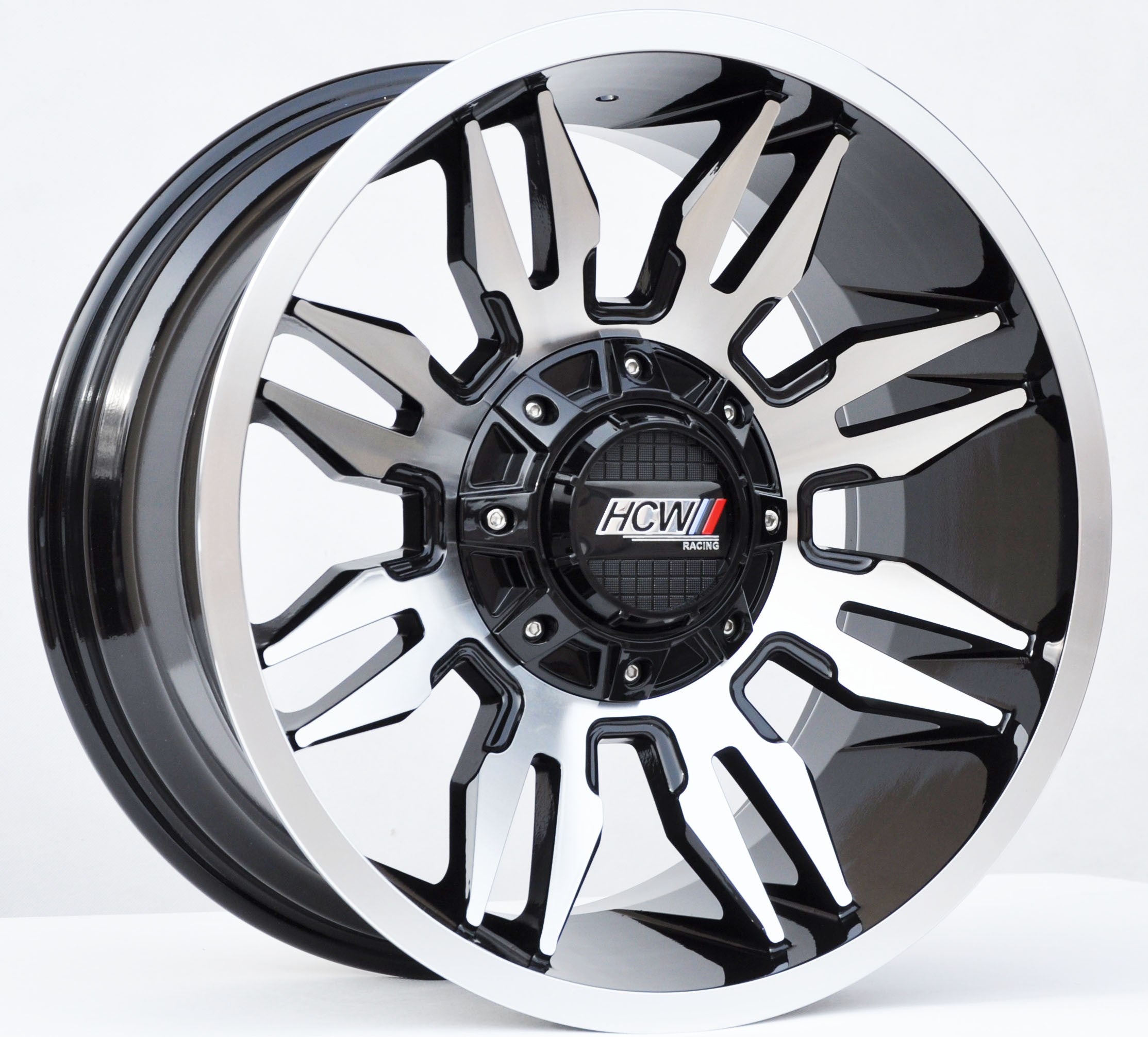 Toro Corsa 1737 Alufælge 18" 5x139.7 ET0 – Poleret/sort (sæt á 4)