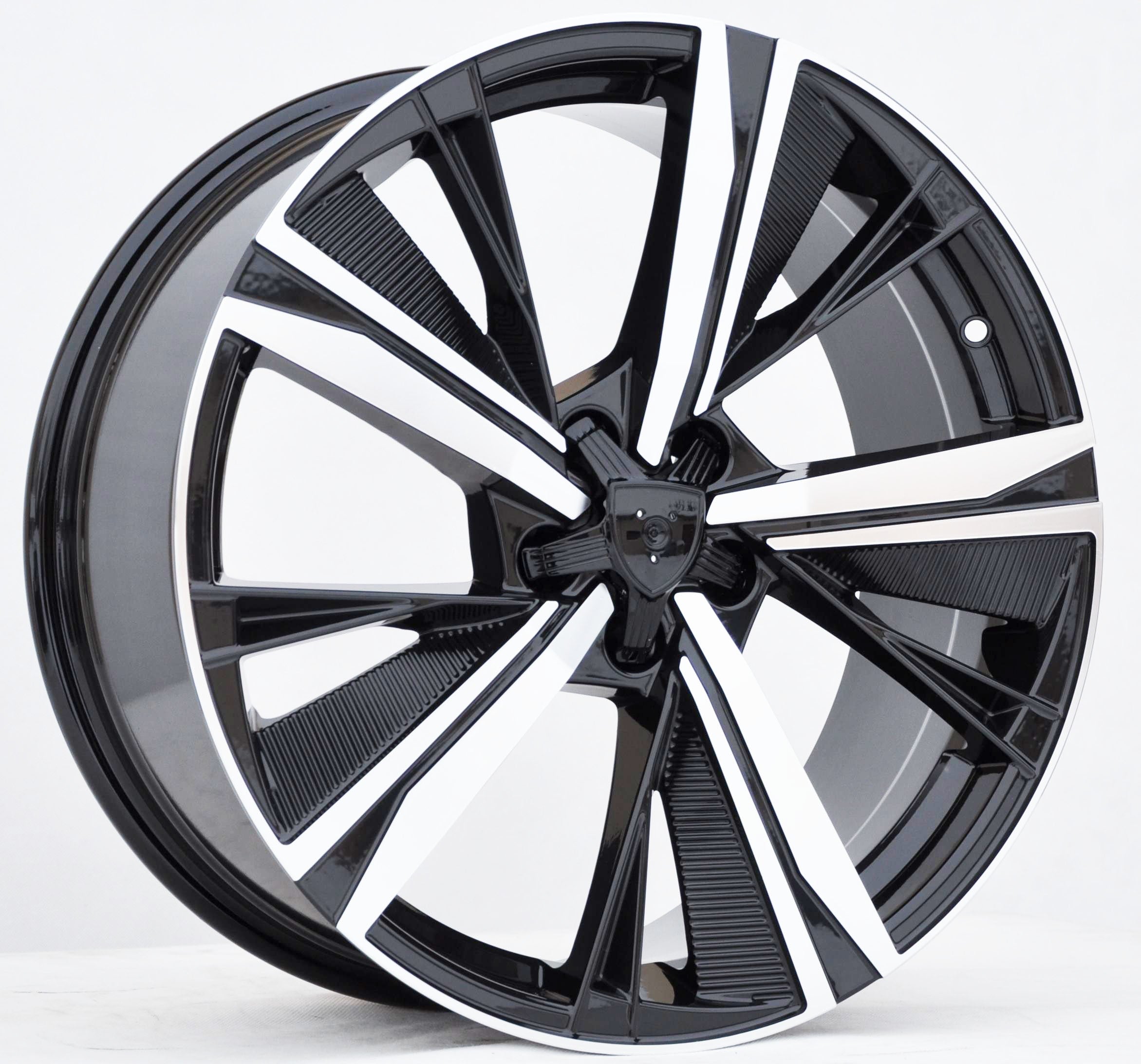 PDW 1918 Alufælge 19" 5x108 ET40 – Poleret/sort (sæt á 4)