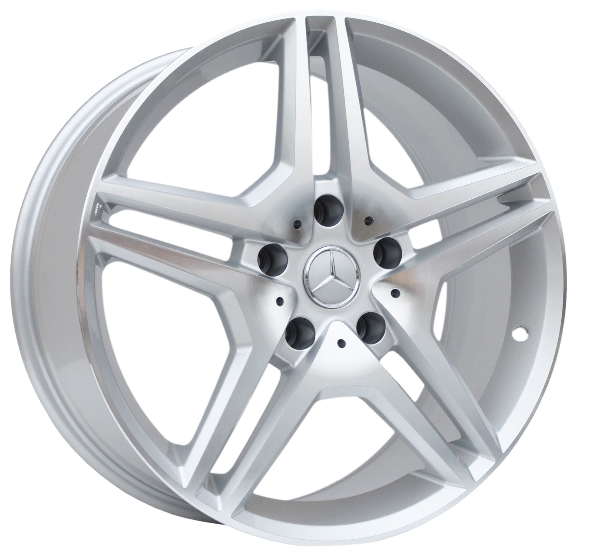 PDW MB96 Alufælge 19" 5x130 ET48 – Poleret/sølv (sæt á 4)