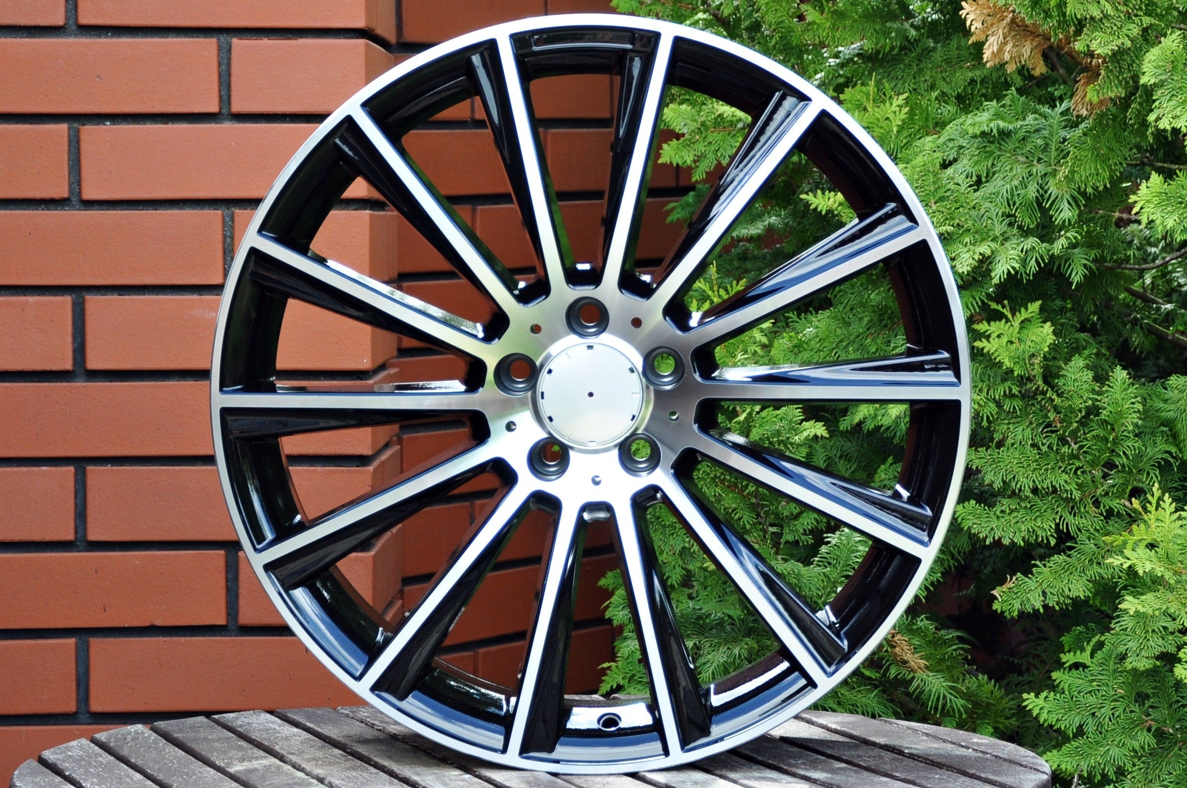 PDW 1048/5482 Alufælge 22" 5x112 ET40 – Poleret/sort (sæt á 4)