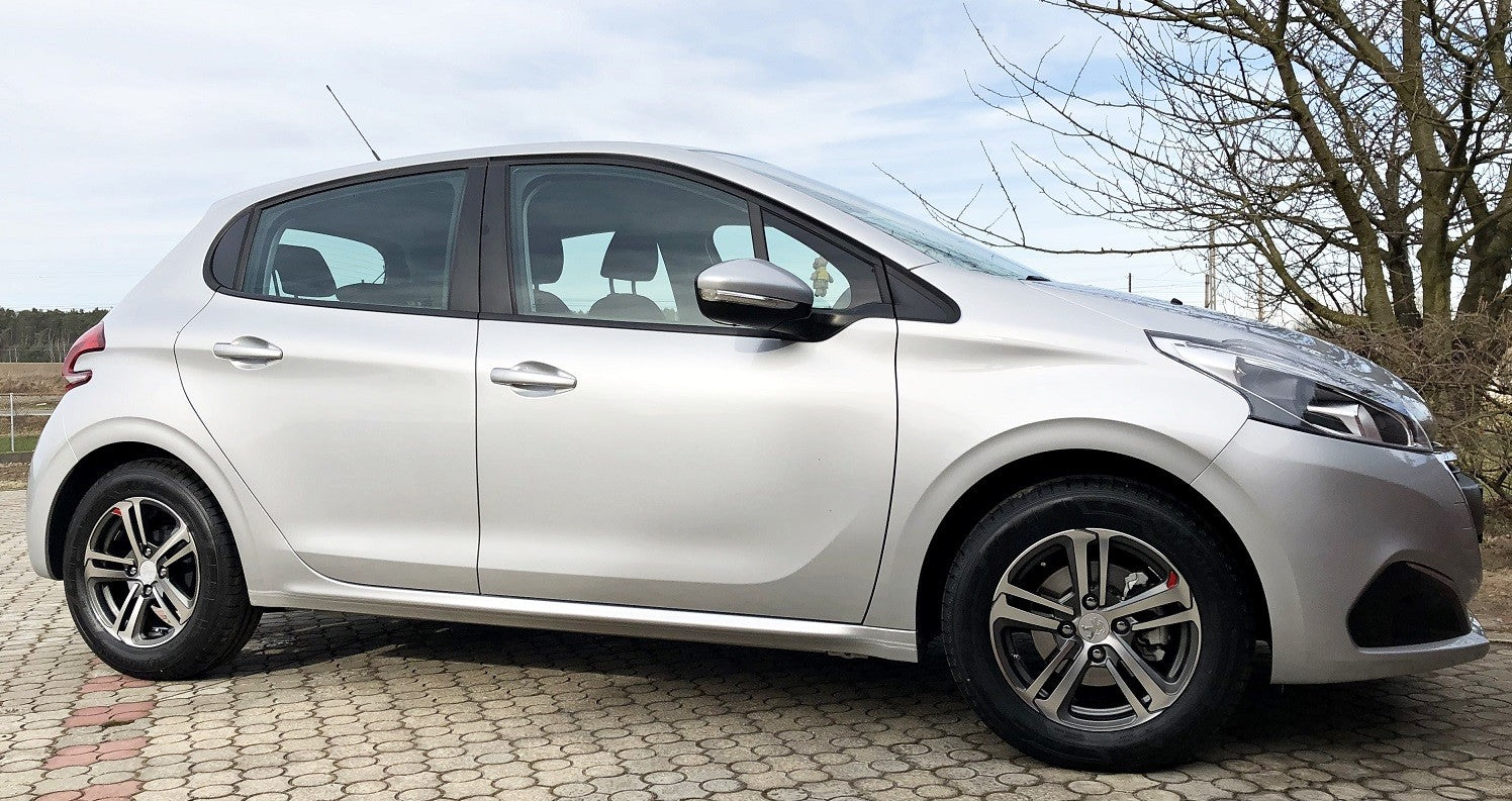PDW 5017 Alufælge 17" 4x108 ET30 – Poleret/sort (sæt á 4)