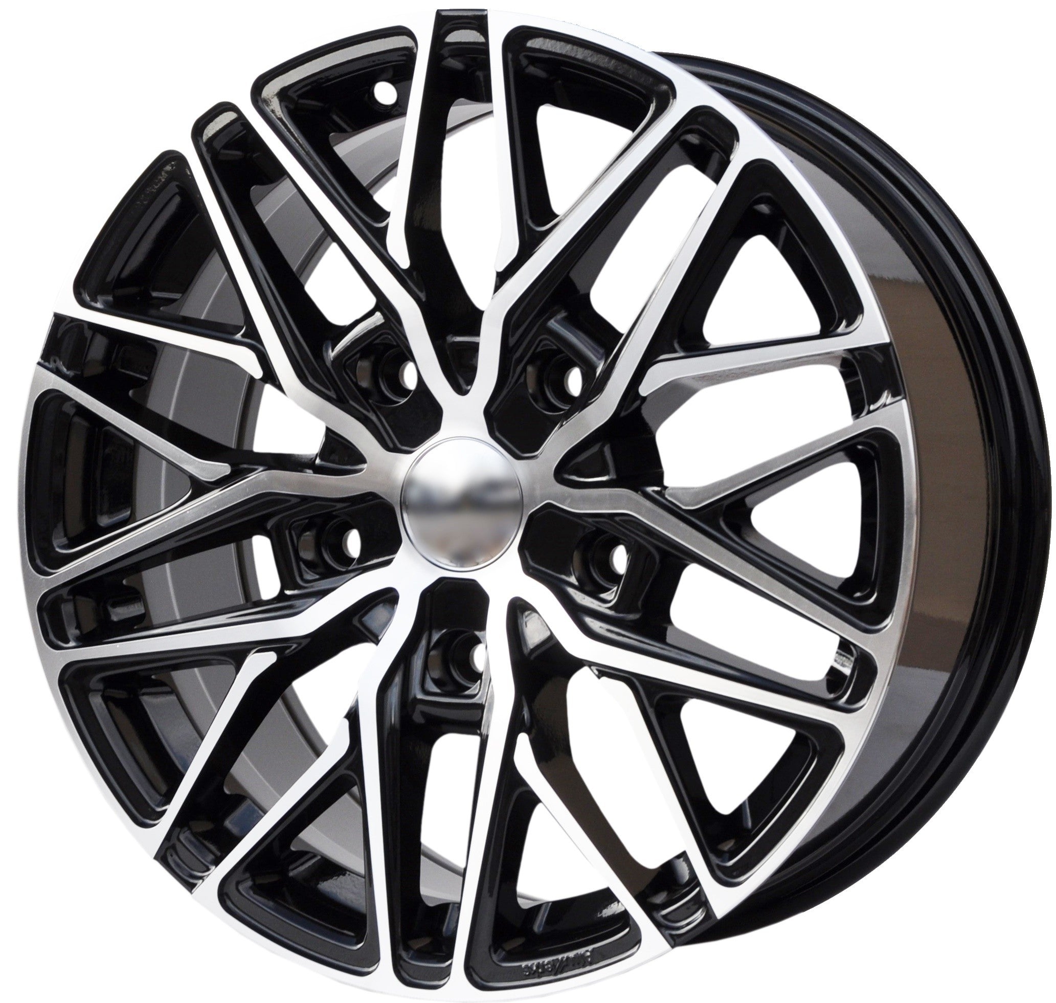 PDW 1262 Alufælge 18" 5x160 ET50 – Poleret/sort (sæt á 4)