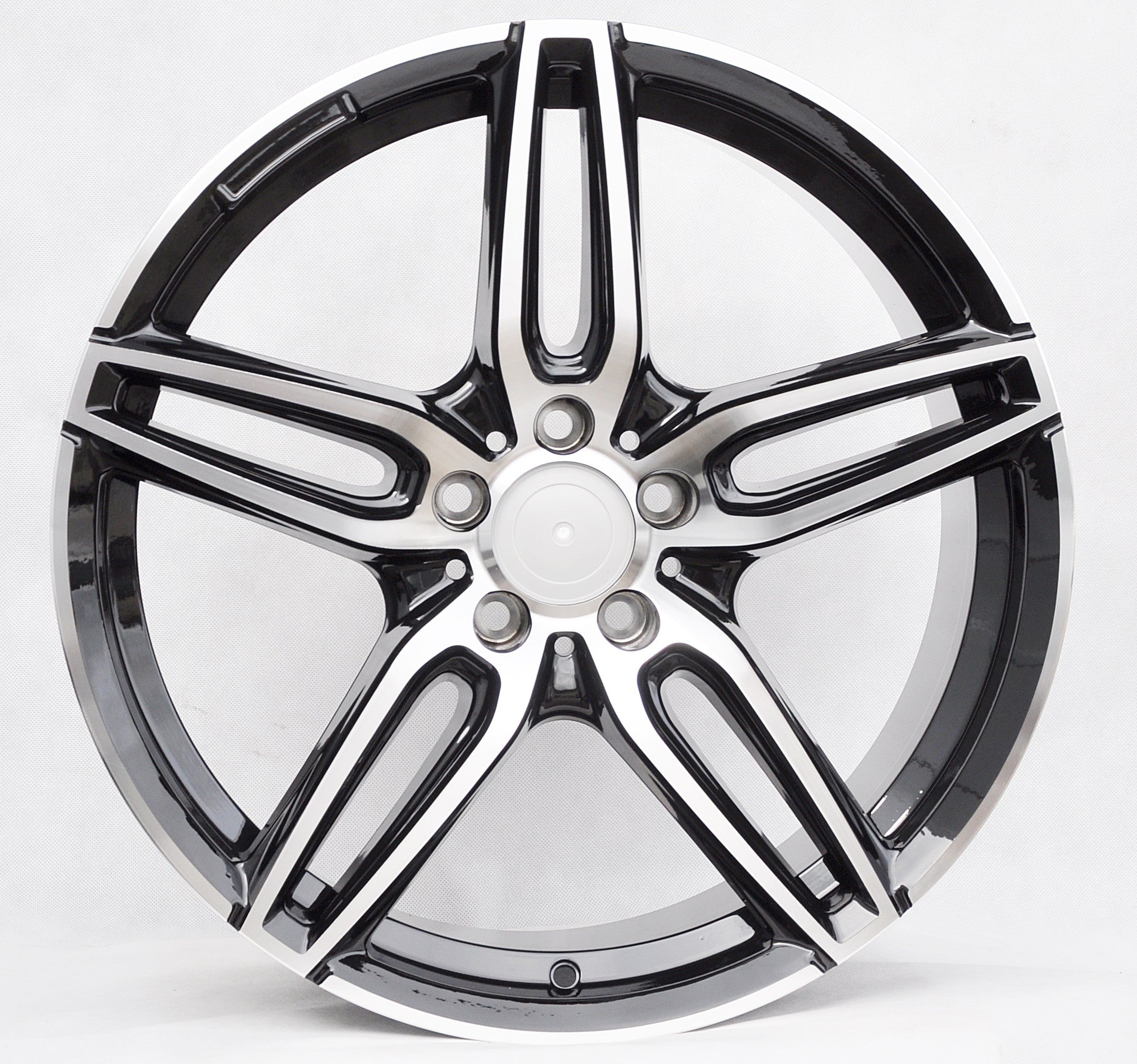 PDW 225/5434 Alufælge 18" 5x112 ET43 – Poleret/sort (sæt á 4)
