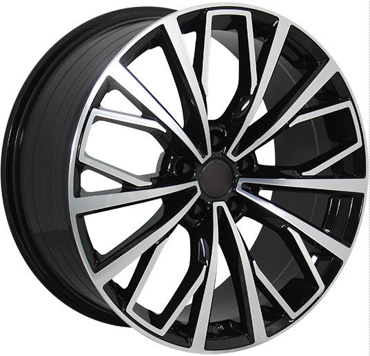 PDW 1453/A531 Alufælge 18" 5x112 ET39 – Poleret/sort (sæt á 4)