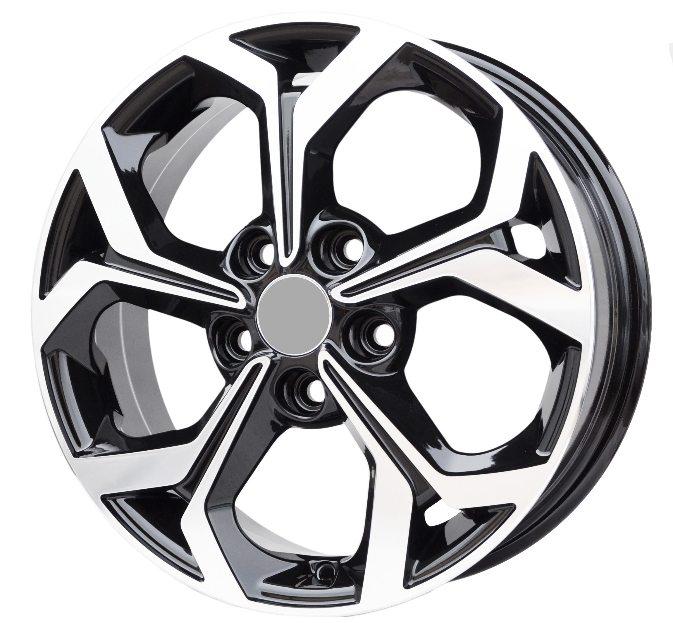PDW 175 Alufælge 17" 5x114.3 ET53 – Poleret/sort (sæt á 4)