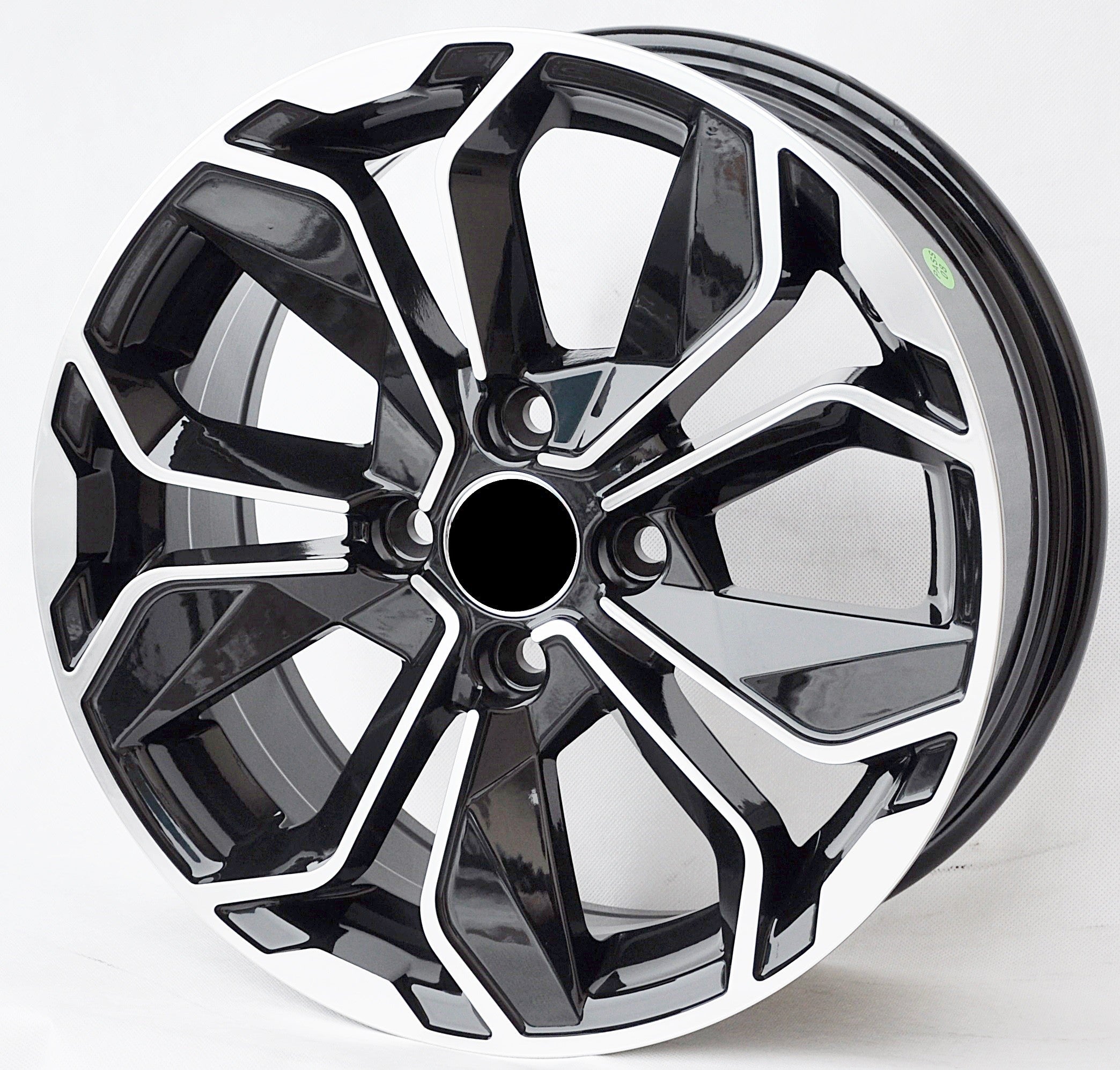 PDW B5296 (BY1381) Alufælge 16" 4x100 ET37 – Poleret/sort (sæt á 4)