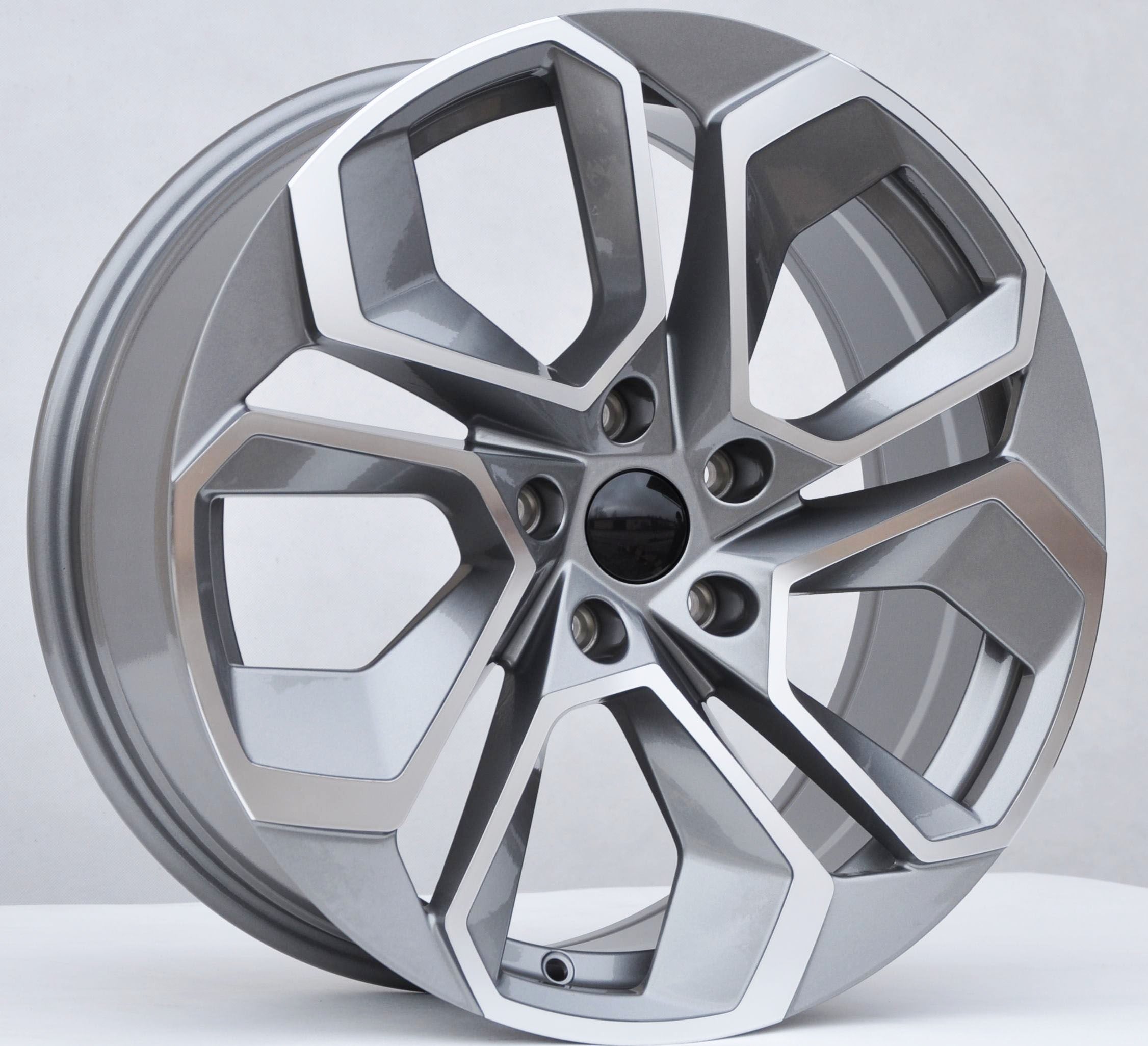 PDW 5561 Alufælge 18" 5x112 ET42 – Poleret/grafit (sæt á 4)