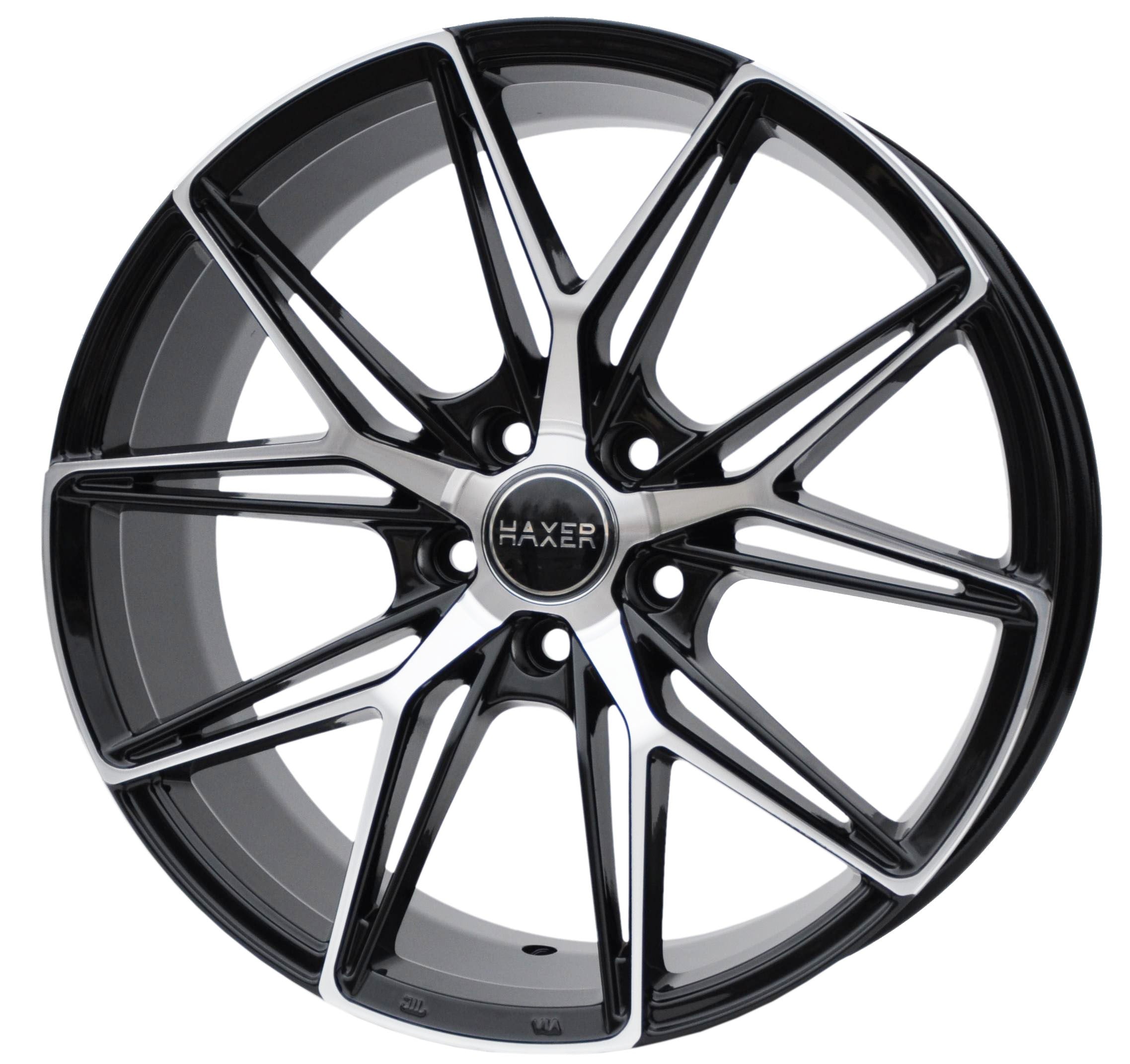 Haxer HX043 Alufælge 19" 5x112 ET40 – Poleret/sort mat (sæt á 4)