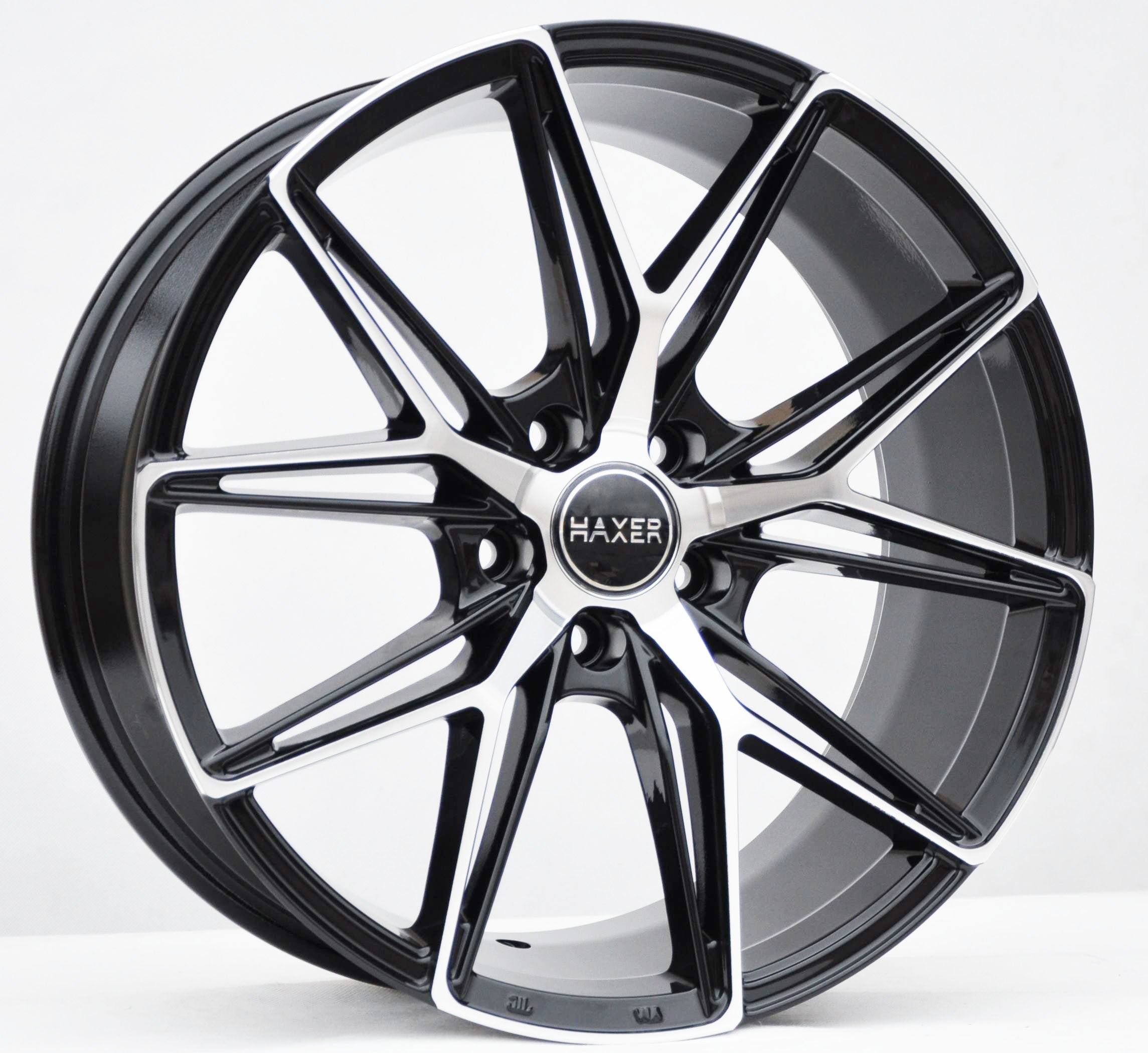 Haxer HX043 Alufælge 19" 5x112 ET40 – Poleret/sort mat (sæt á 4)