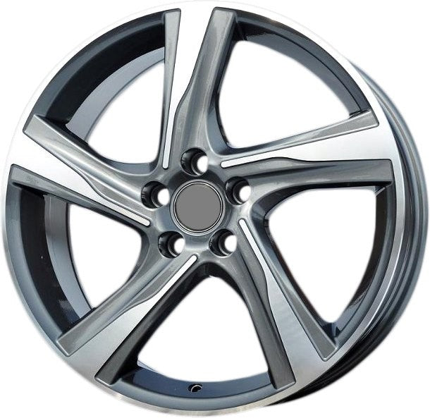 PDW 115 Alufælge 17" 5x108 ET50 – Poleret/grafit (sæt á 4)