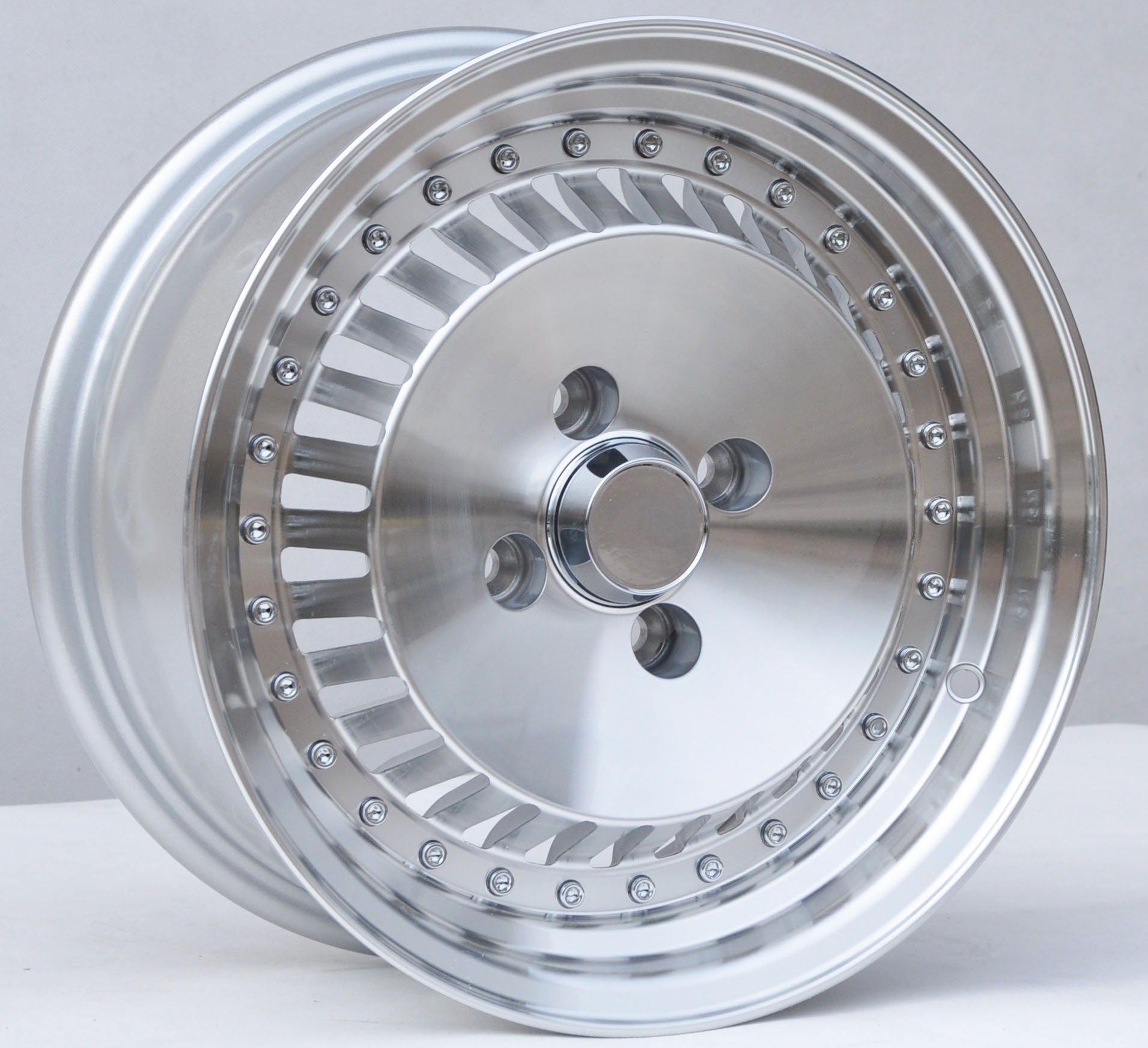 PDW 475 Alufælge 14" 4x100 ET20 – Poleret/sølv (sæt á 4)