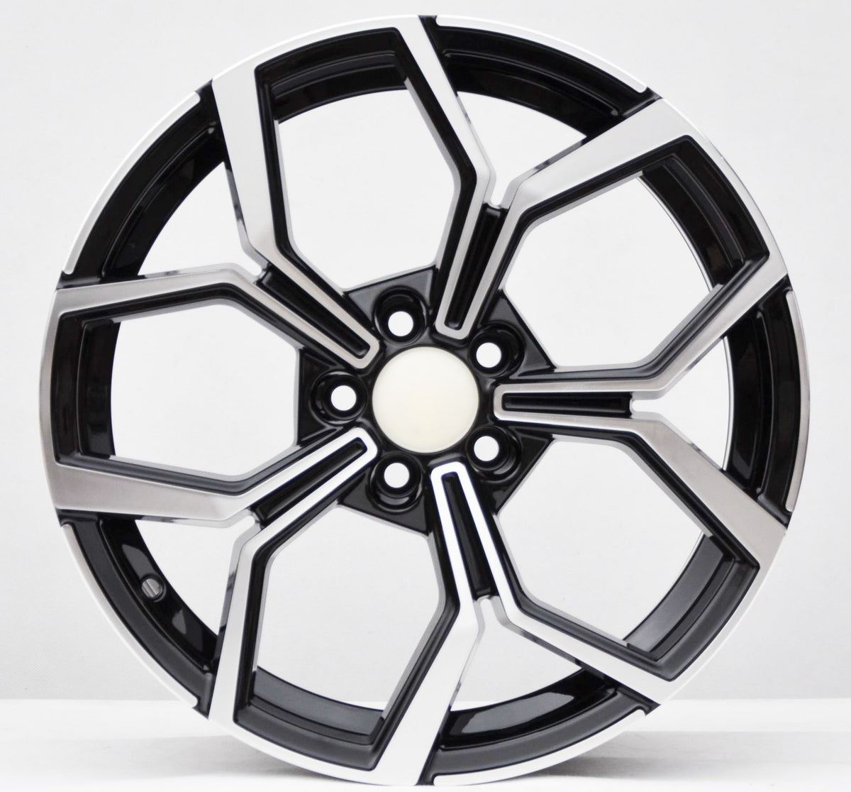 PDW 5952 Alufælge 18" 7,5J 5x112 ET40 – Poleret/sort pulverlakeret (sæt á 4)
