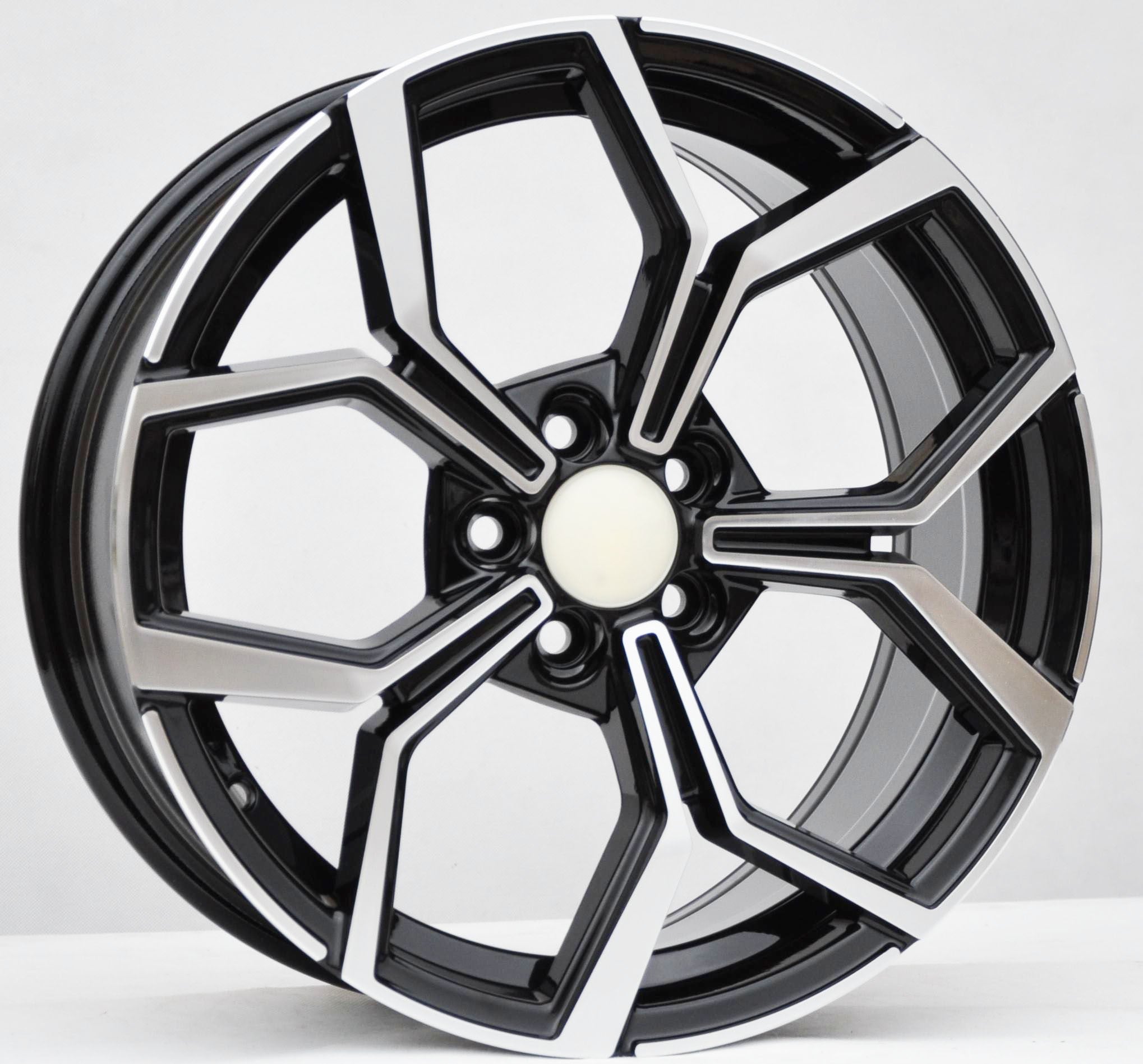 PDW 5952 Alufælge 18" 5x112 ET40 – Poleret/sort (sæt á 4)