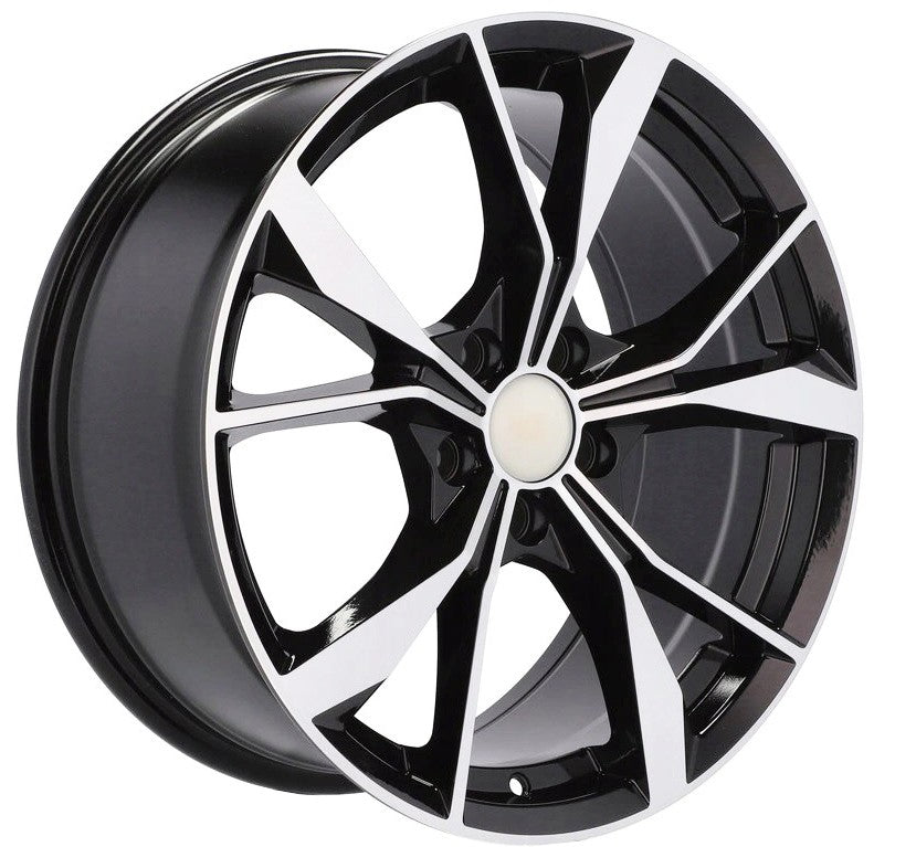 PDW 5808 Alufælge 20" 5x112 ET38 – Poleret/sort (sæt á 4)