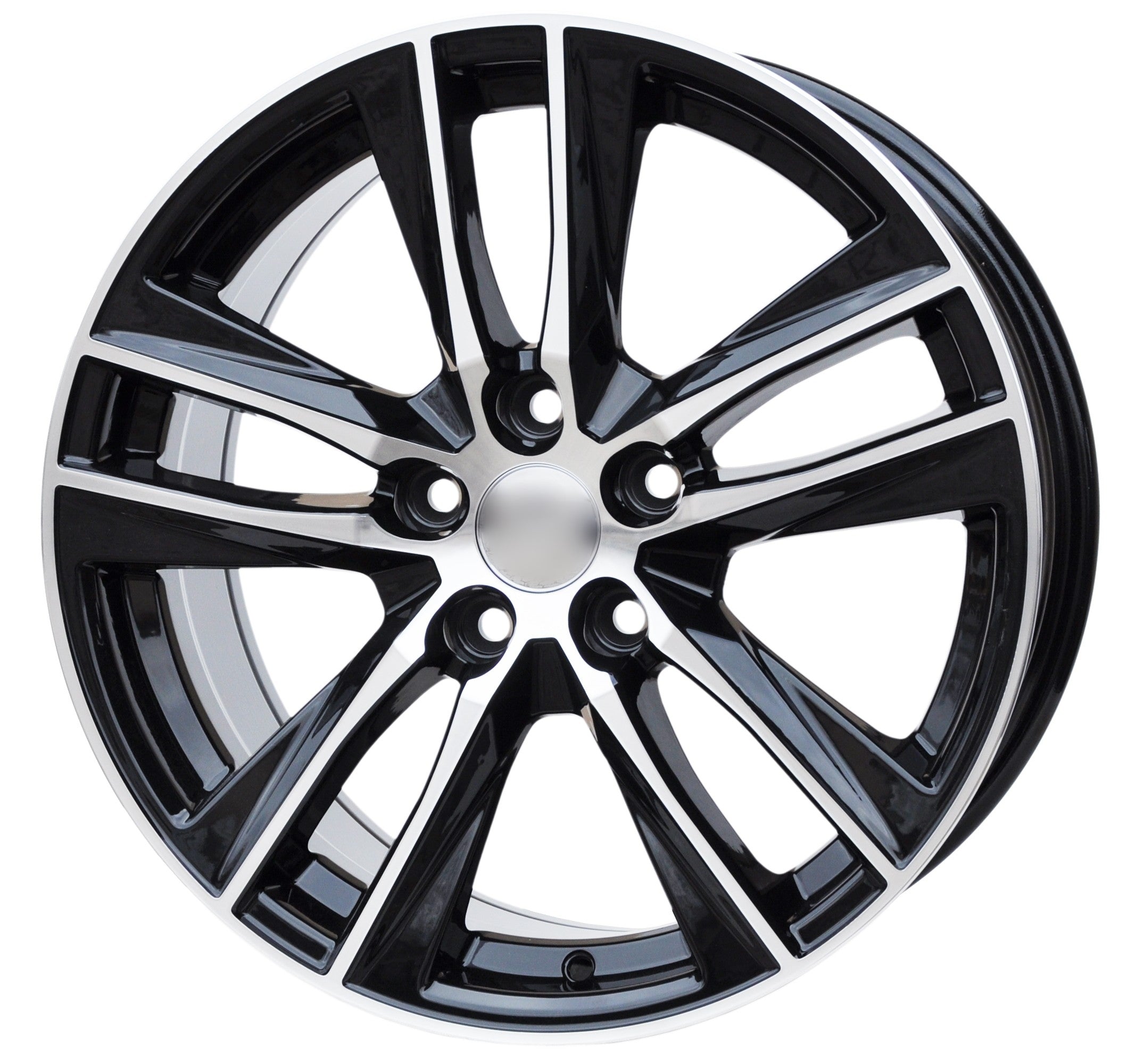PDW 5474 Alufælge 18" 5x112 ET46 – Poleret/sort (sæt á 4)