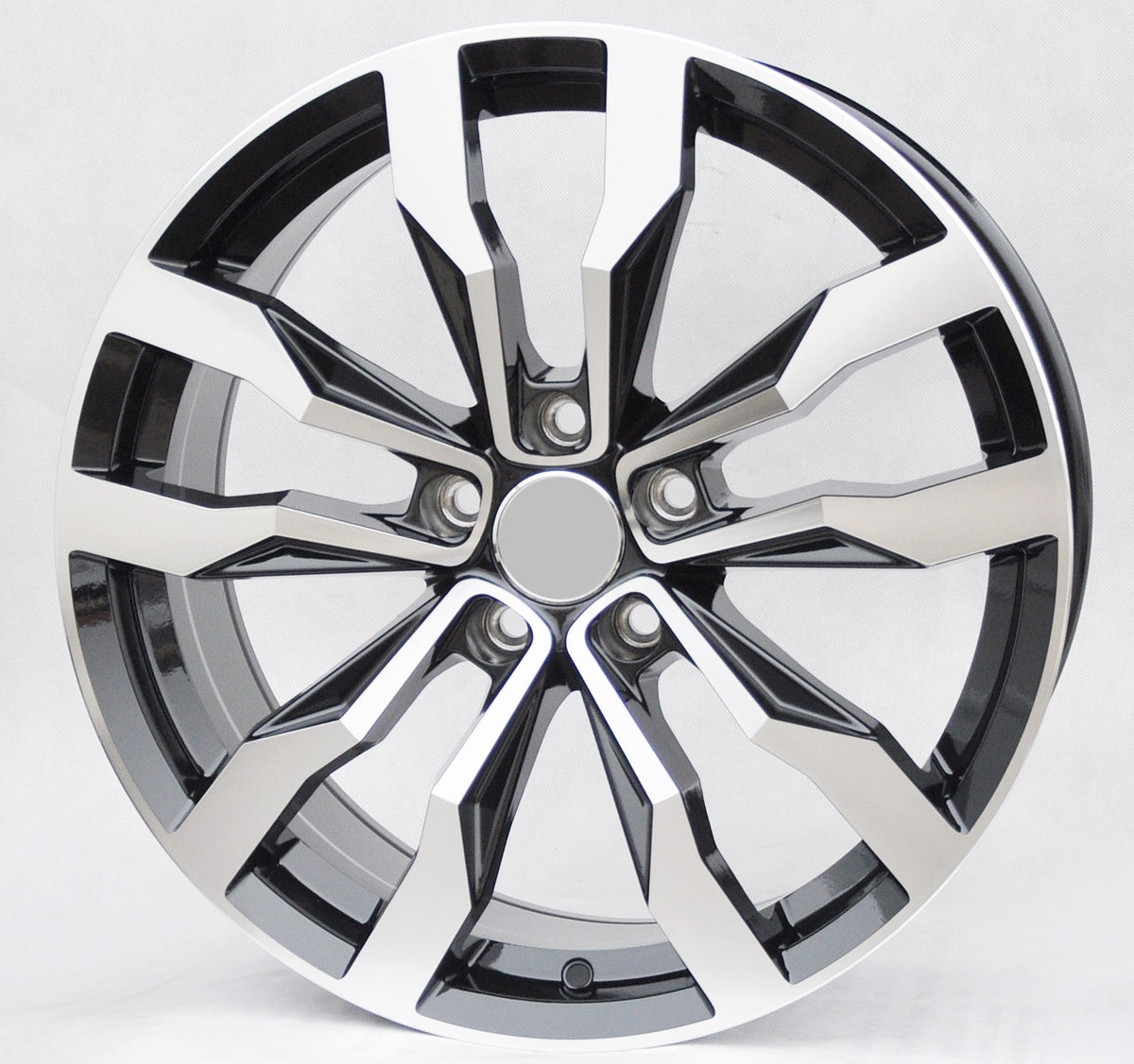 PDW 272/5333 Alufælge 18" 5x112 ET41 – Poleret/sort (sæt á 4)