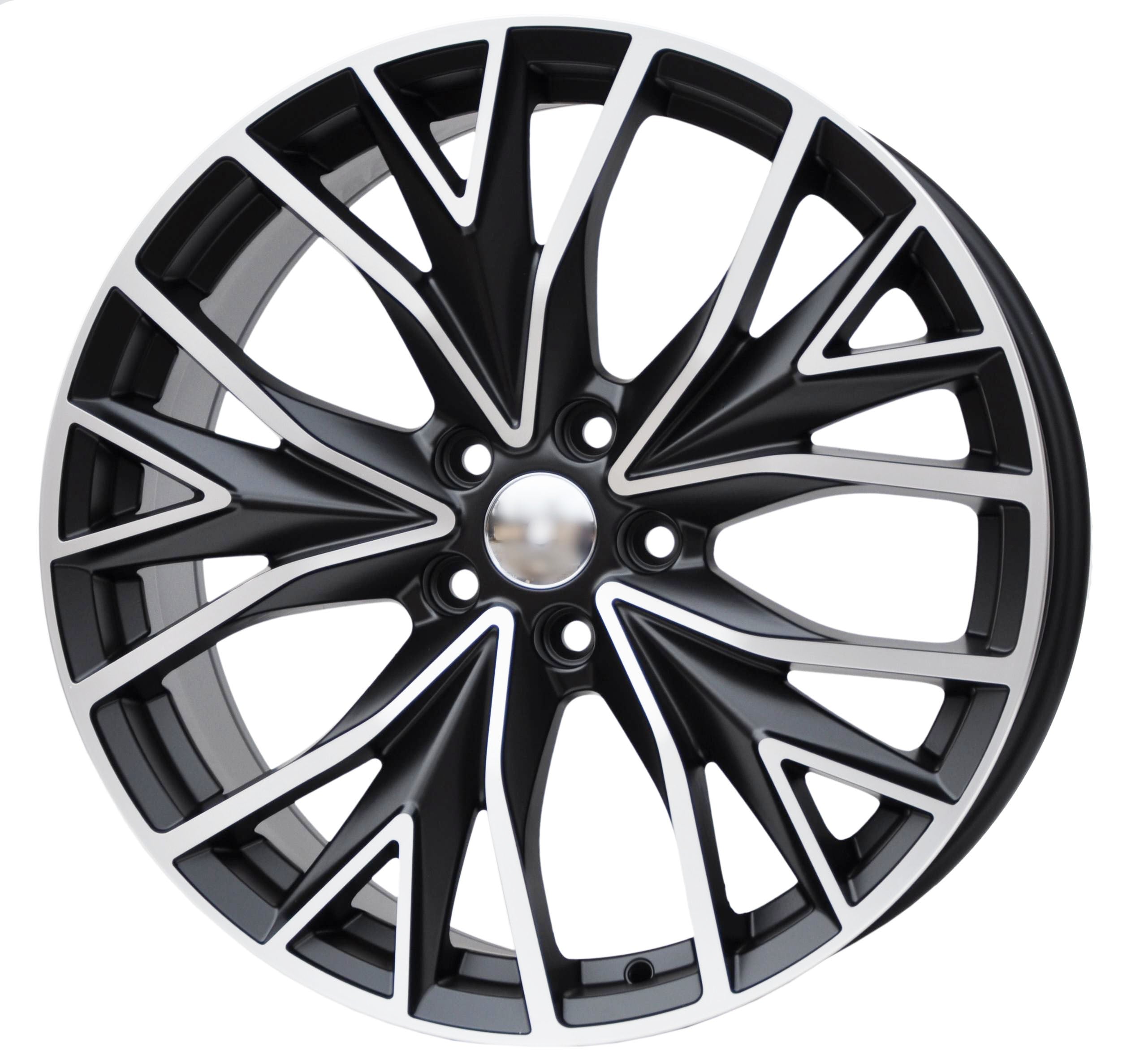 PDW 5922 Alufælge 19" 5x112 ET49 – Poleret/sort półmat (sæt á 4)