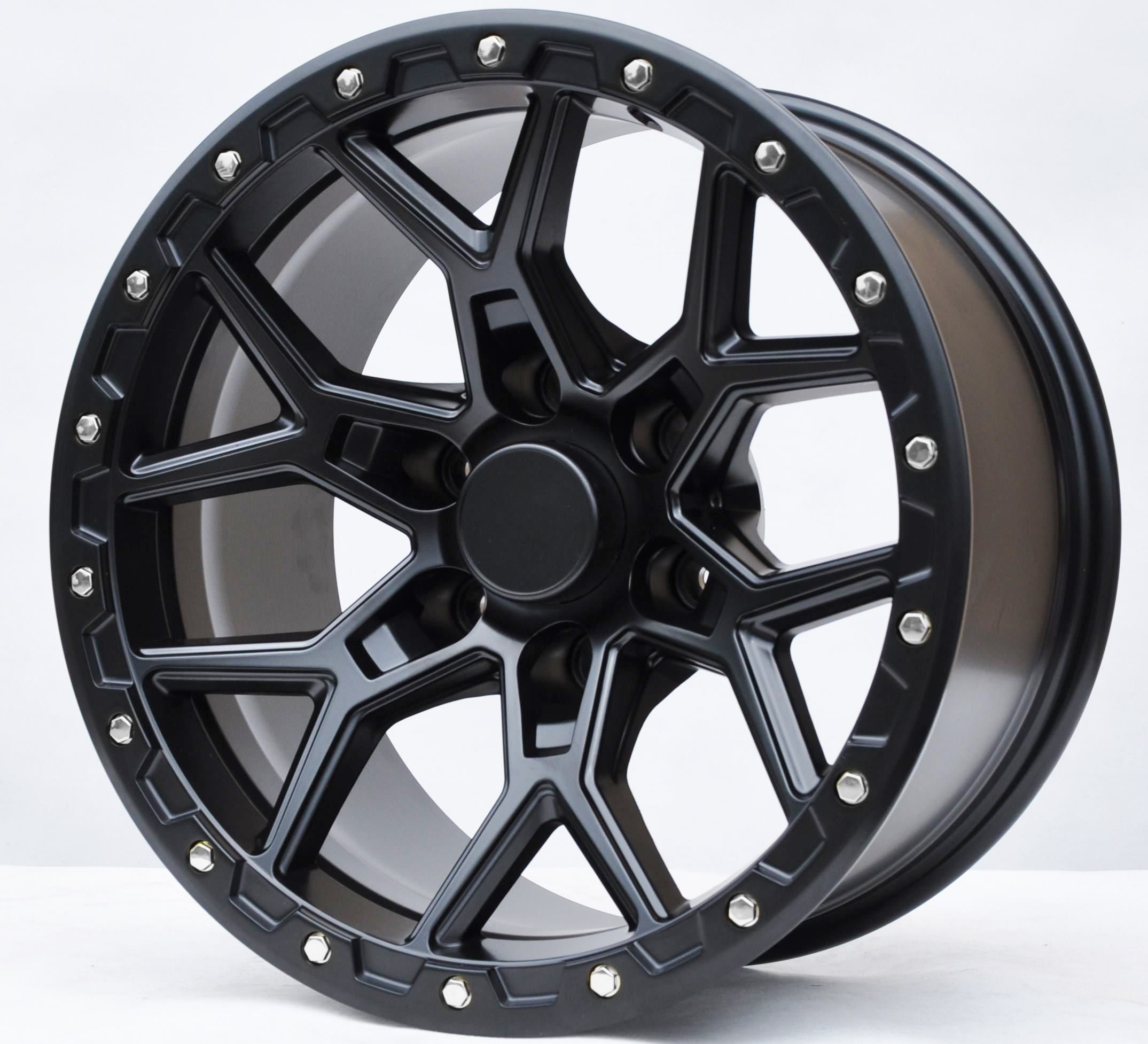 Toro Corsa 1536 Alufælge 17" 6x139.7 ET-12 – Sort (sæt á 4)