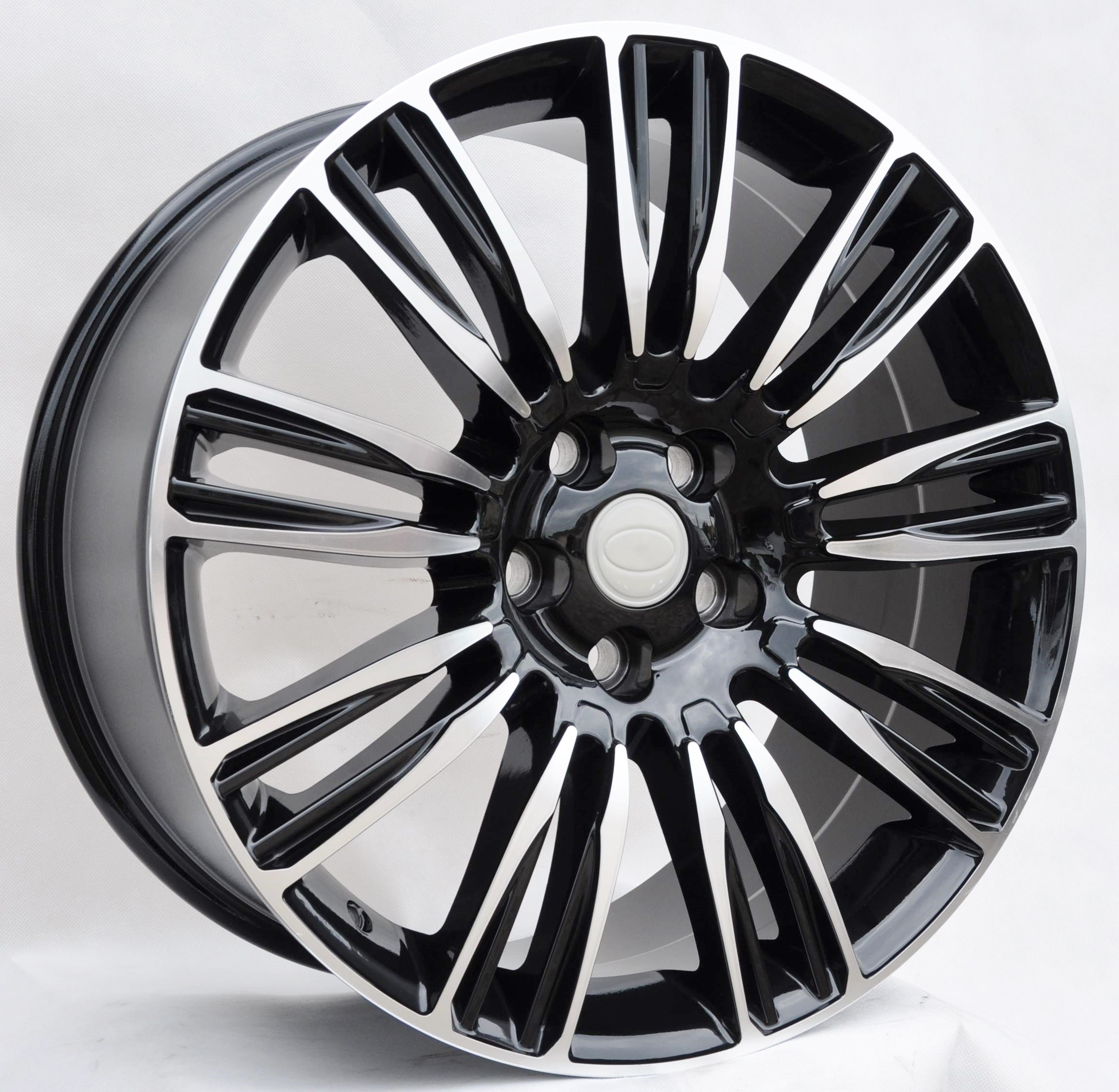PDW 136 Alufælge 22" 5x108 ET45 – Poleret/sort (sæt á 4)