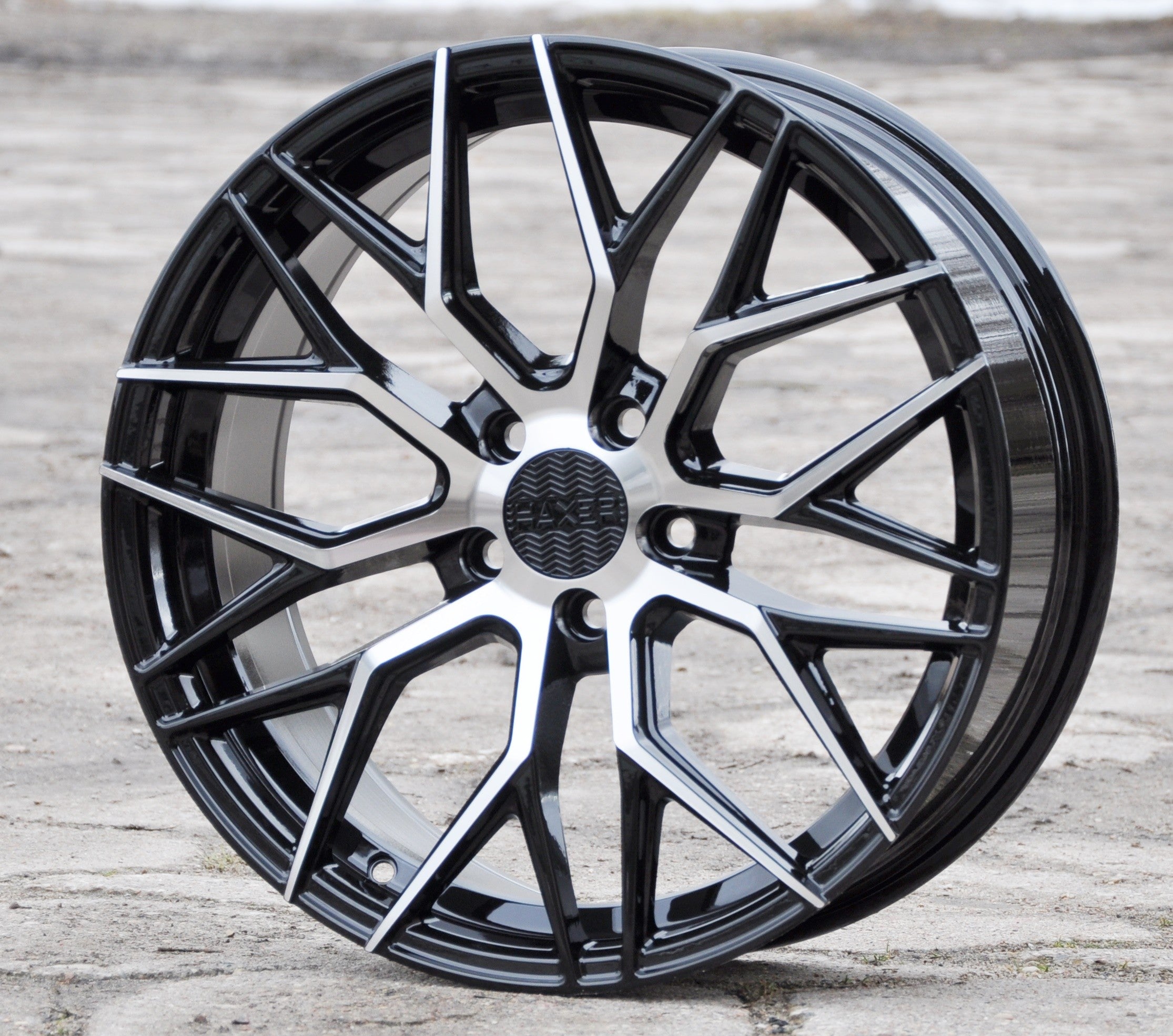 Haxer HX035 Alufælge 20" 5x114.3 ET40 – Poleret/sort (sæt á 4)