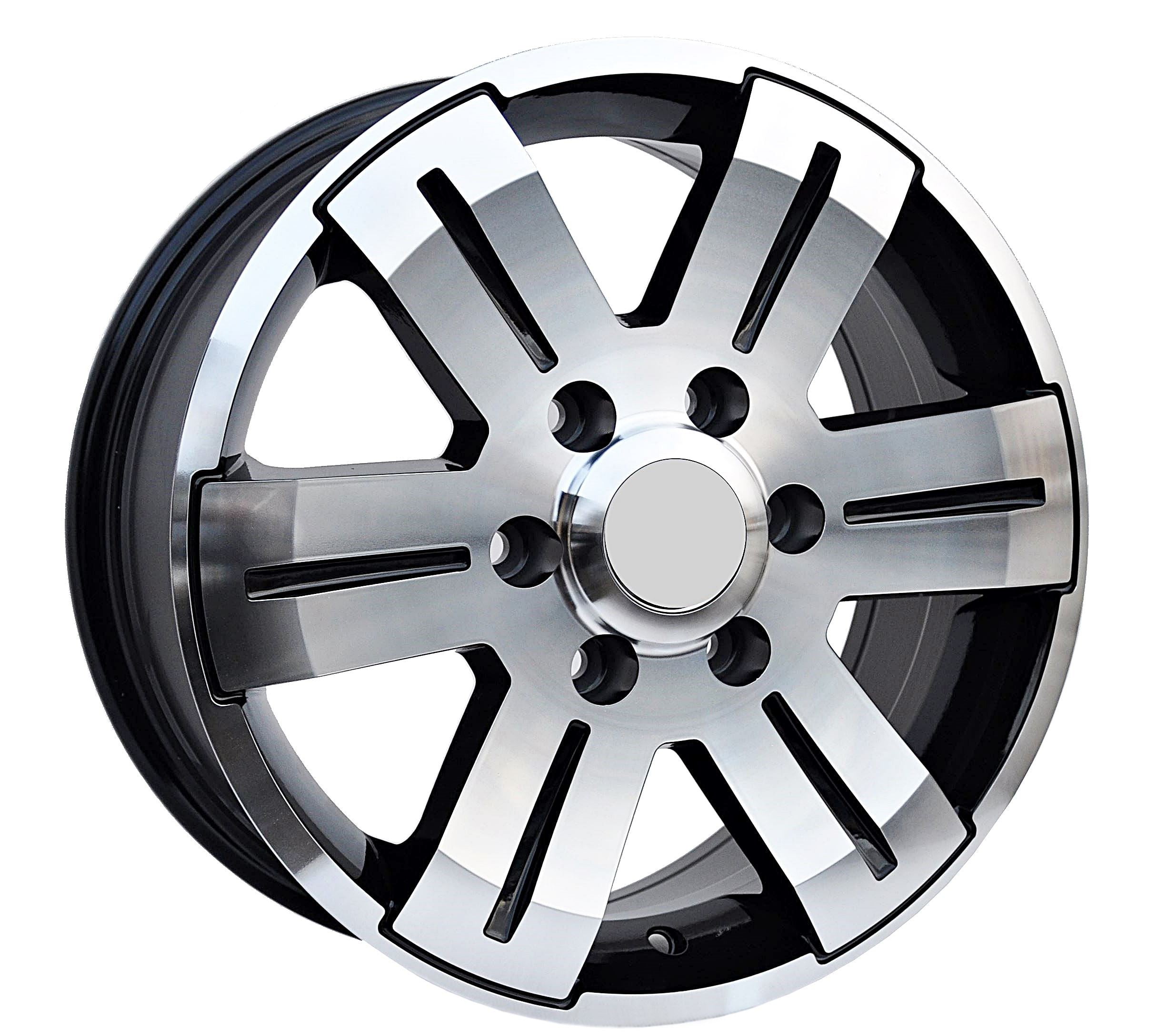 PDW 562 Alufælge 16" 6x130 ET55 – Poleret/sort (sæt á 4)