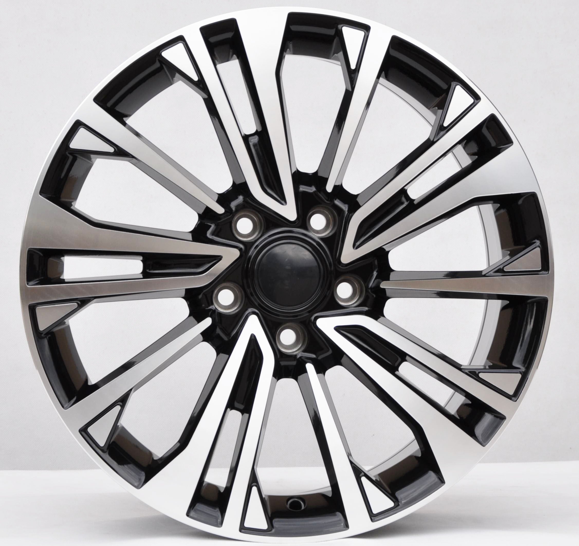 PDW 1114 Alufælge 18" 5x120 ET50 – Poleret/sort (sæt á 4)