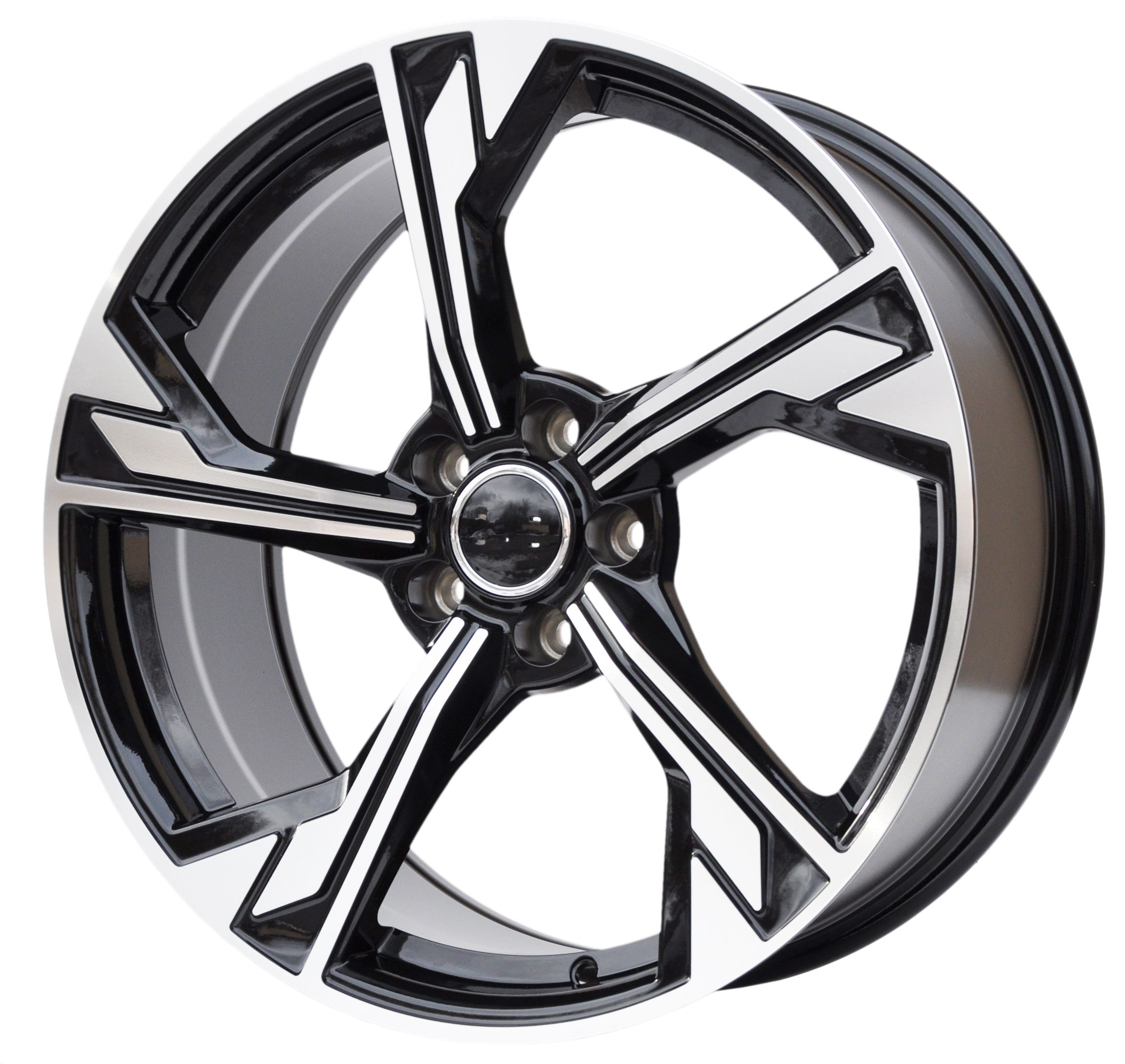 PDW 5375 Alufælge 19" 5x112 ET40 – Poleret/sort (sæt á 4)