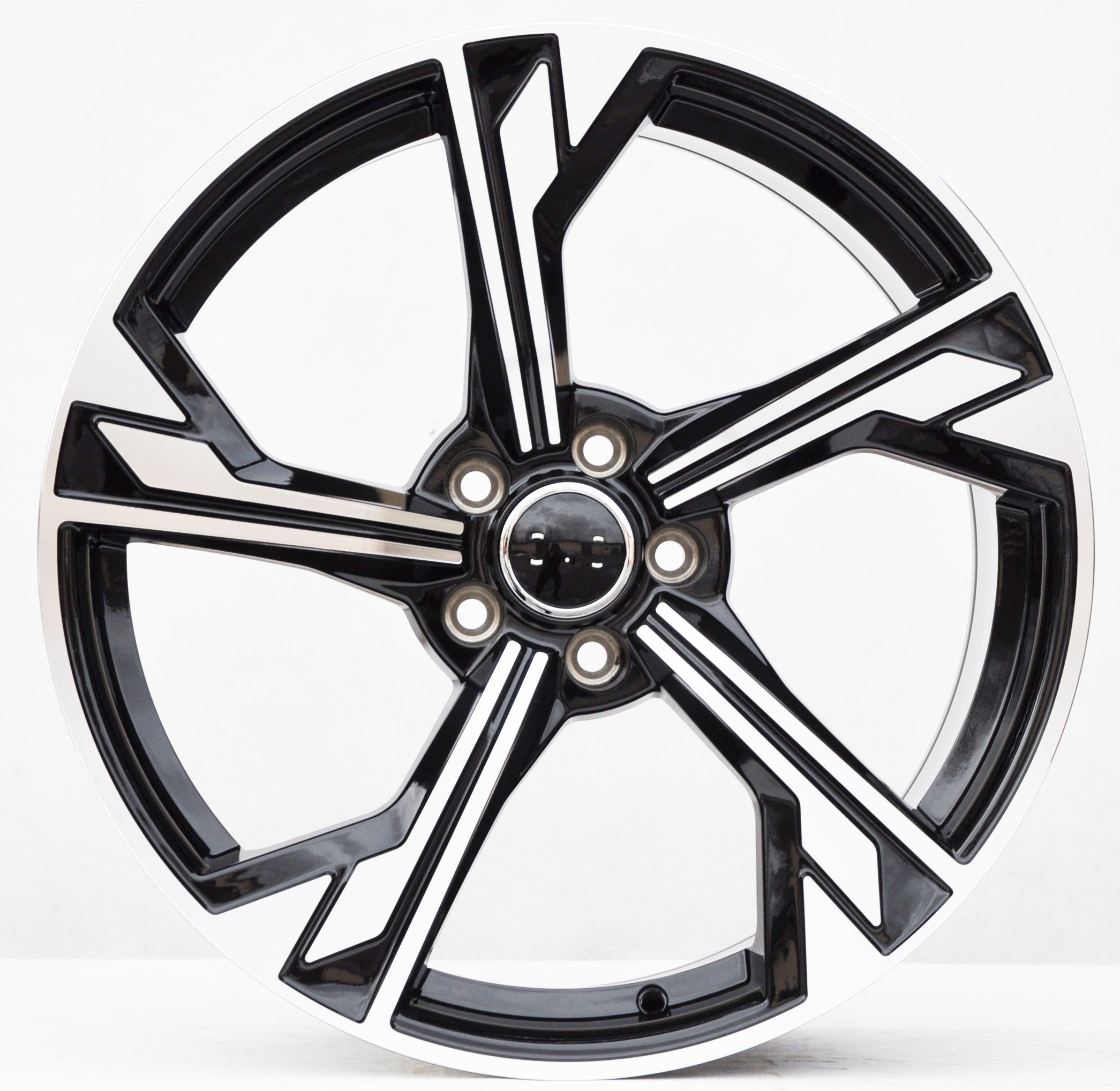 PDW 5375 Alufælge 19" 5x112 ET40 – Poleret/sort (sæt á 4)