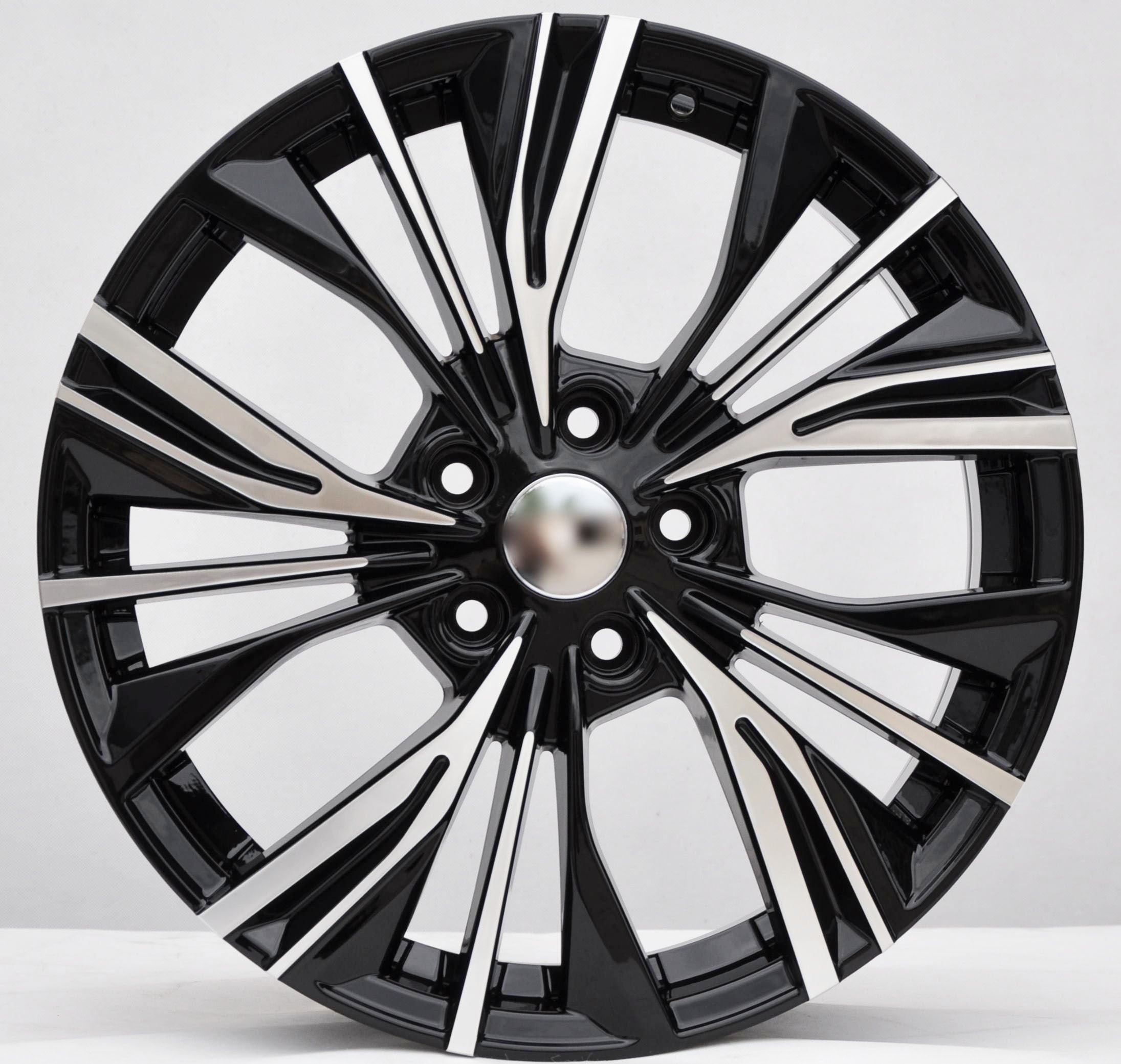 PDW 224/1550 Alufælge 17" 5x114.3 ET35 – Poleret/sort (sæt á 4)
