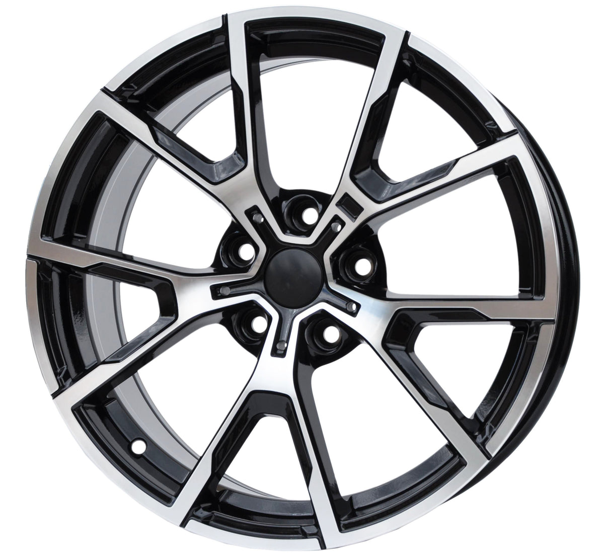 PDW 5601/1740 Alufælge 17" 7,5J 5x112 ET40 – Poleret/sort (sæt á 4)