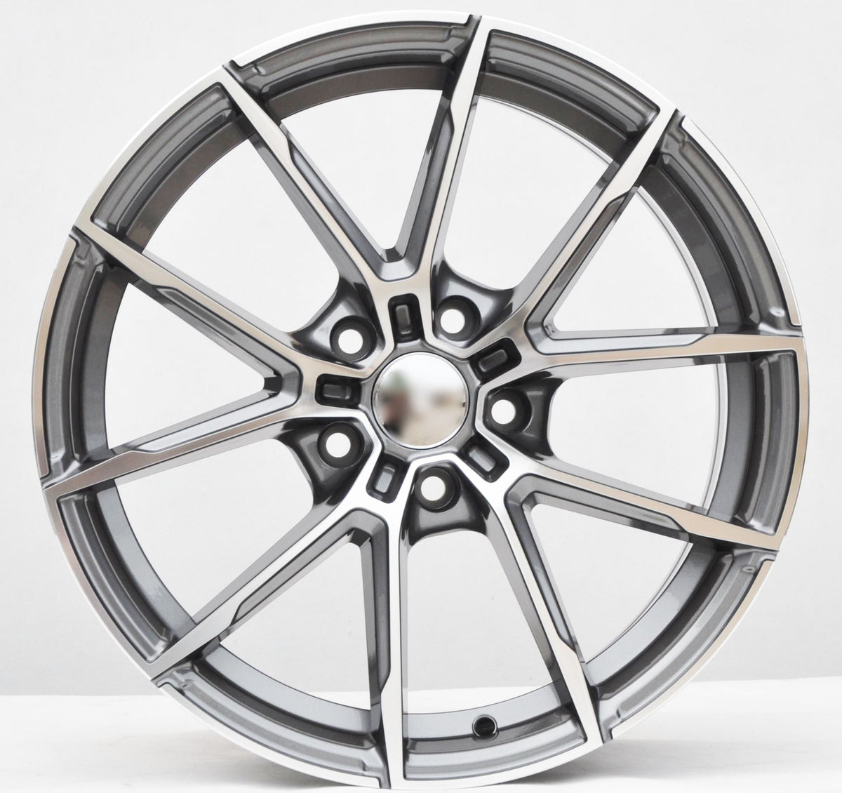 PDW 5601/1740 Alufælge 17" 7,5J 5x112 ET27 – Poleret/grafit (sæt á 4)