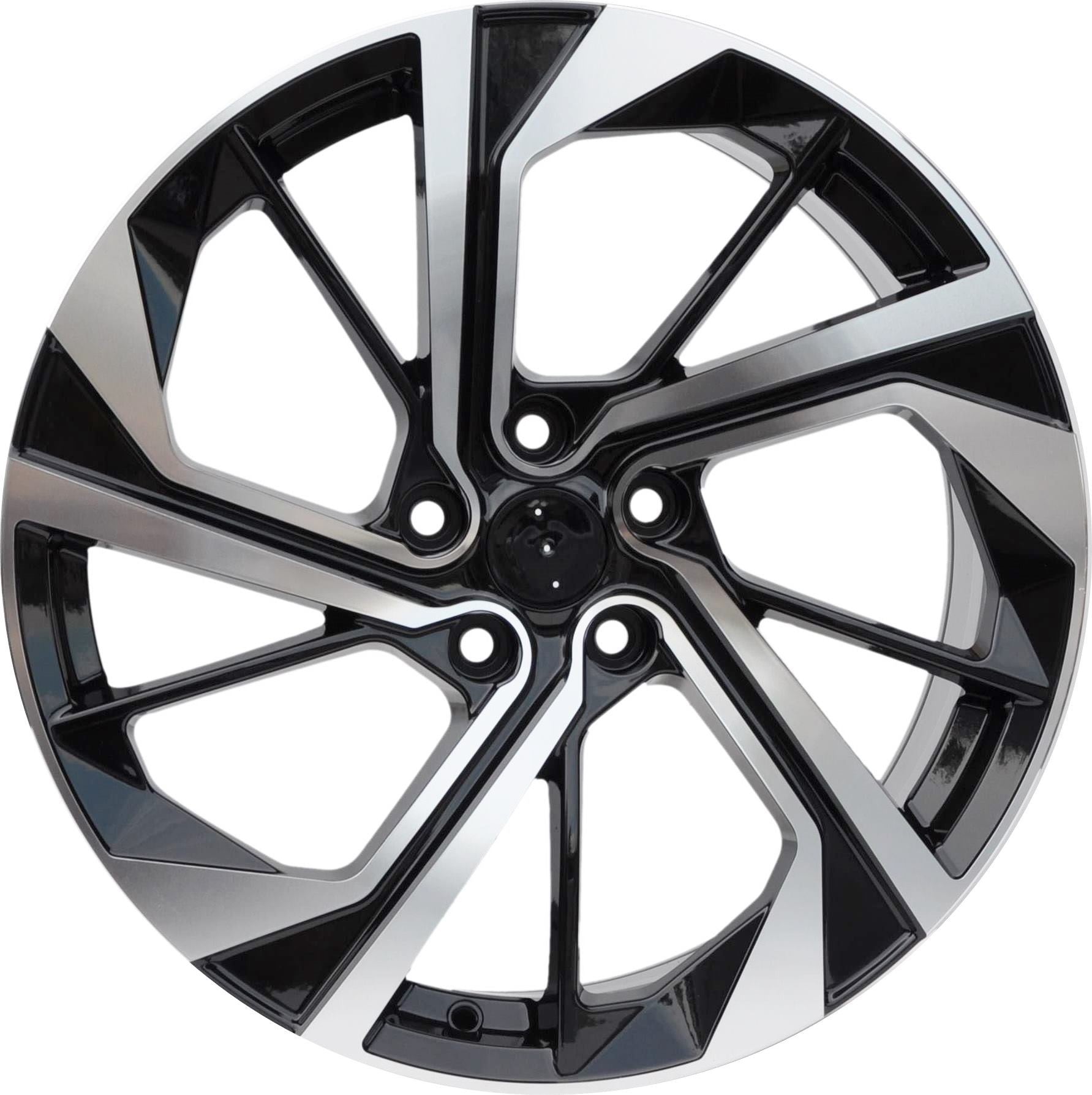 PDW 1981 Alufælge 19" 5x114.3 ET45 – Poleret/sort (sæt á 4)