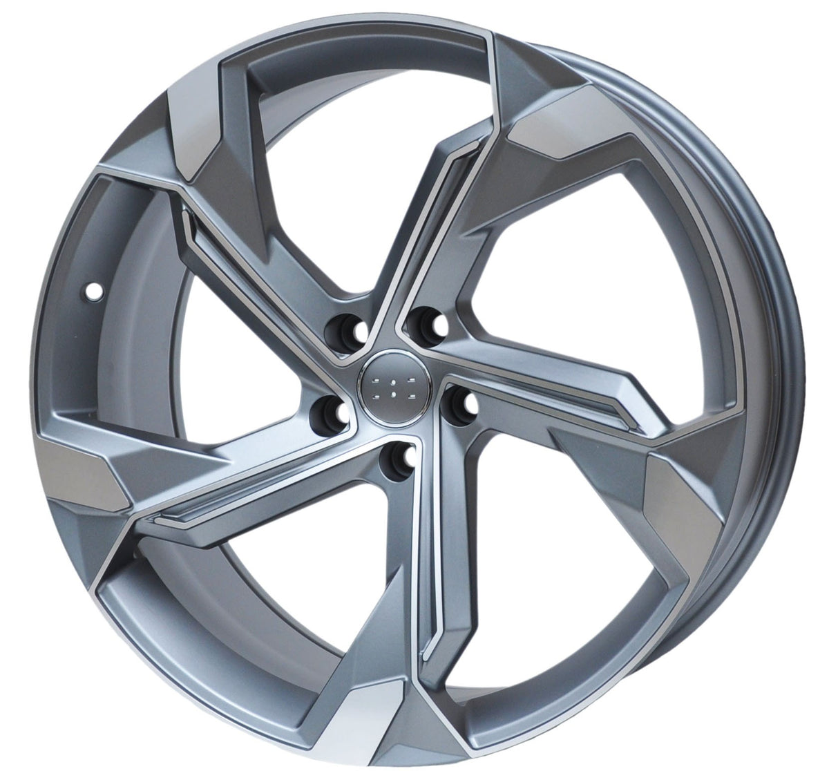 PDW 5633/1201 Alufælge 21" 9,5J 5x112 ET36 – Poleret/grafit mat (sæt á 4)