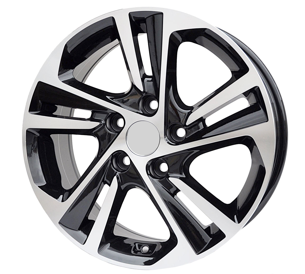 PDW 5473/5210 Alufælge 15" 4x100 ET40 – Poleret/sort (sæt á 4)