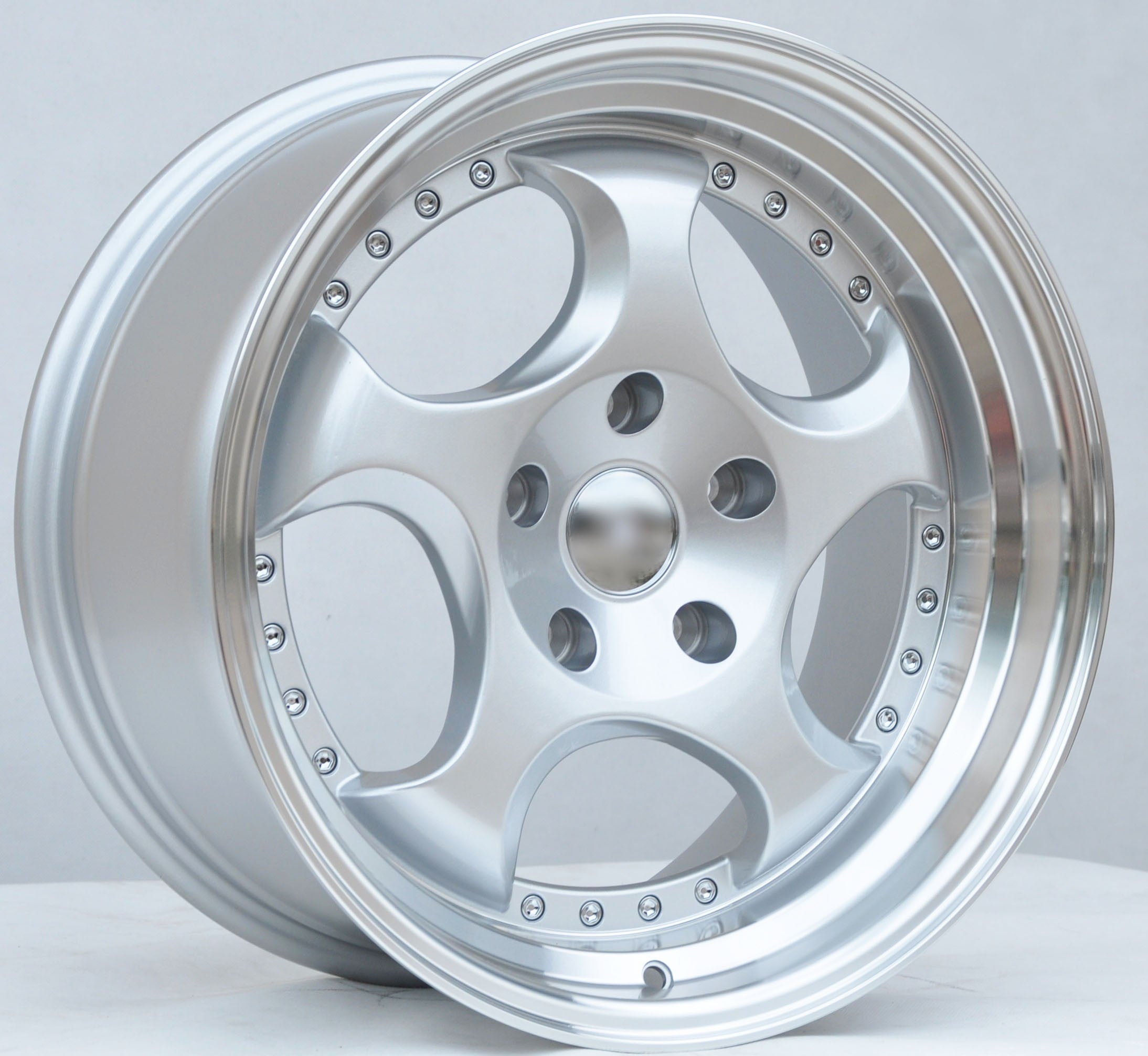 PDW 2384 Alufælge 17" 5x120 ET25 – Poleret/sølv (sæt á 4)