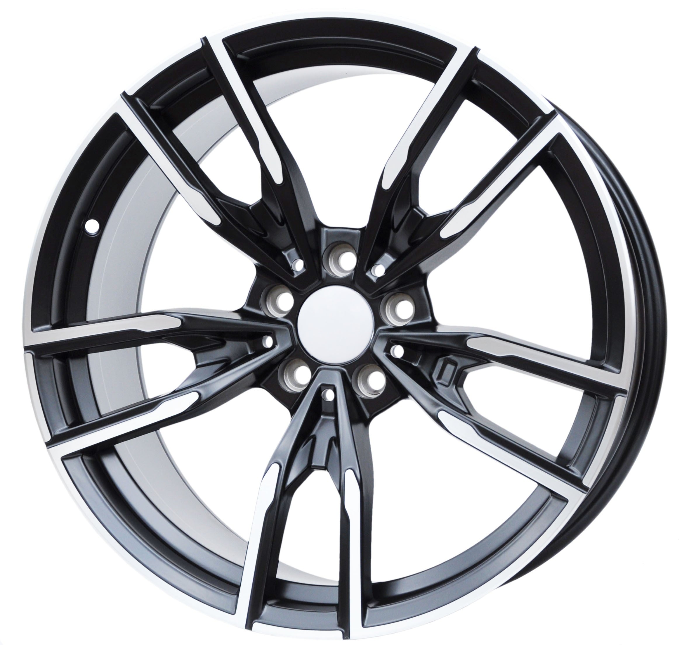 PDW I5478 Alufælge 18" 5x112 ET27 – Poleret/sort mat (sæt á 4)