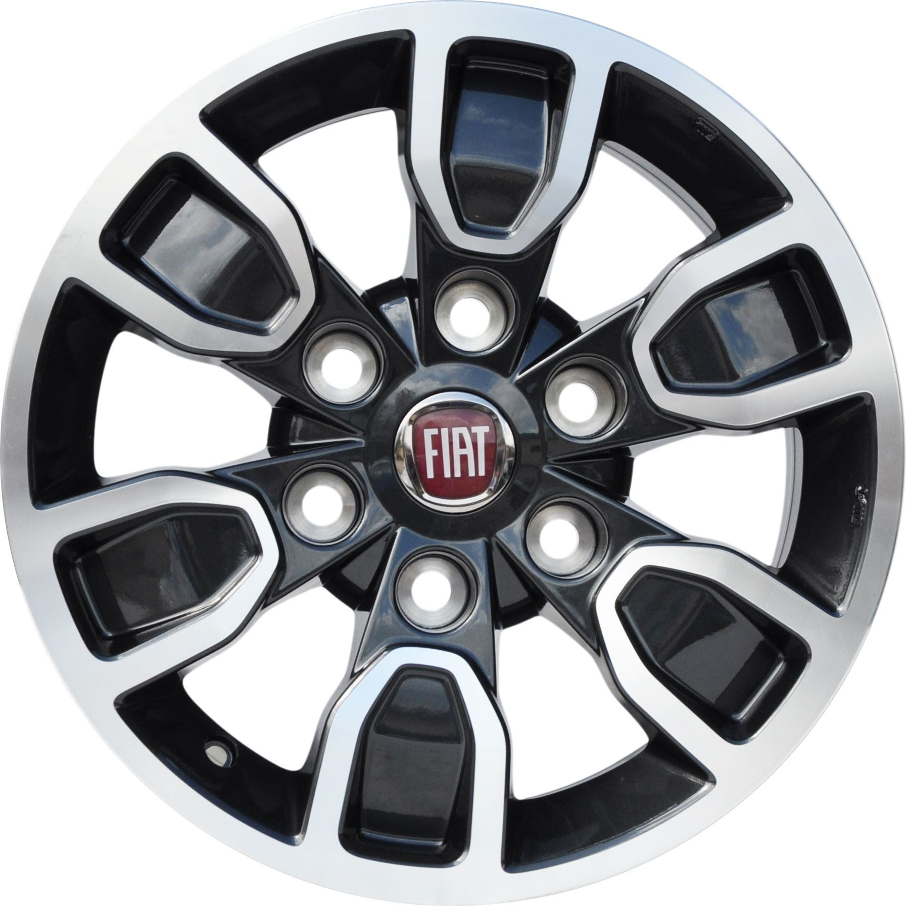 Fiat (oryginalne OEM) 6000609422 Alufælge 16" 6x139.7 ET38 – Poleret/grafit (stk)