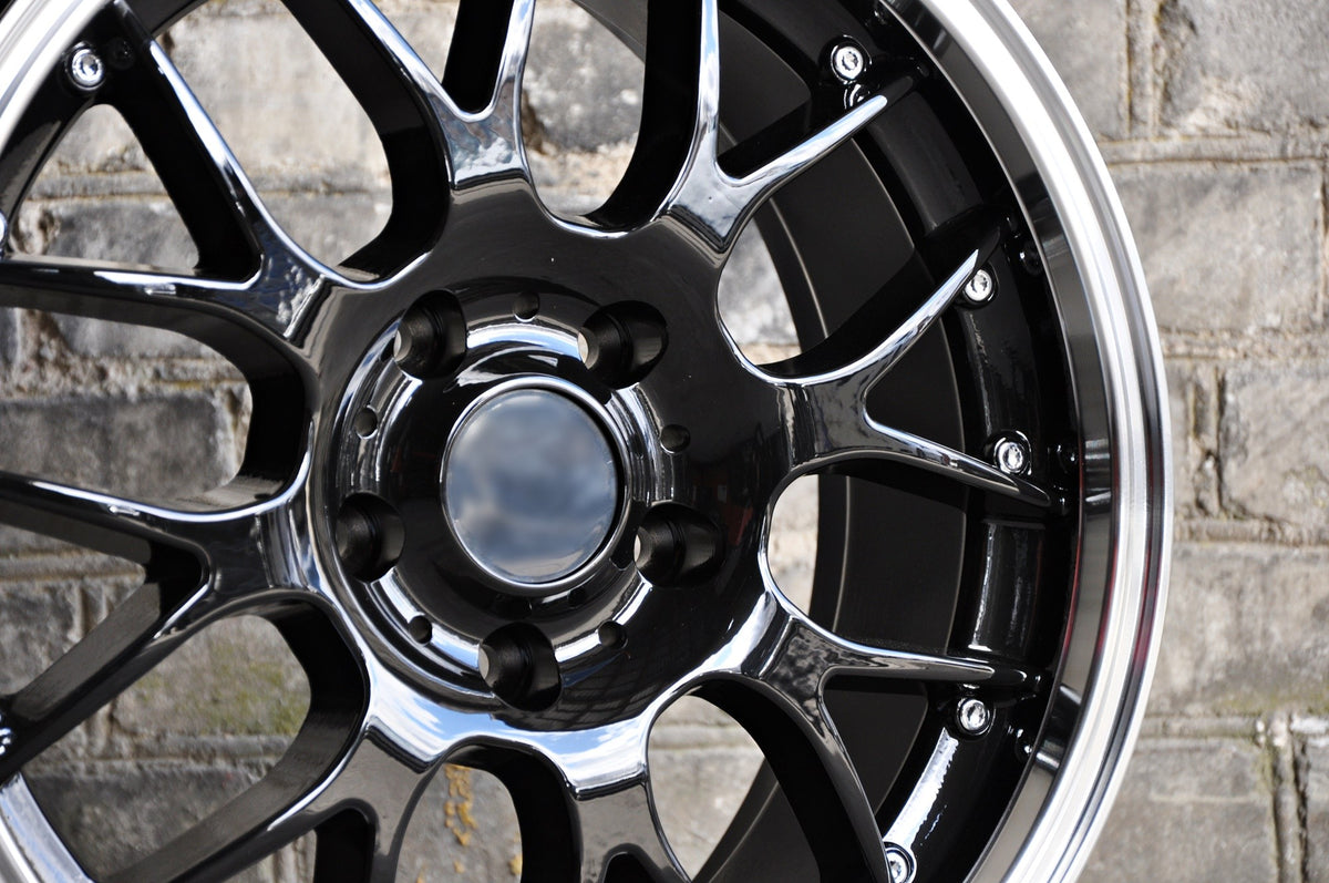 PDW 773 Alufælge 18" 5x120 ET35 – Poleret/sort (sæt á 4)