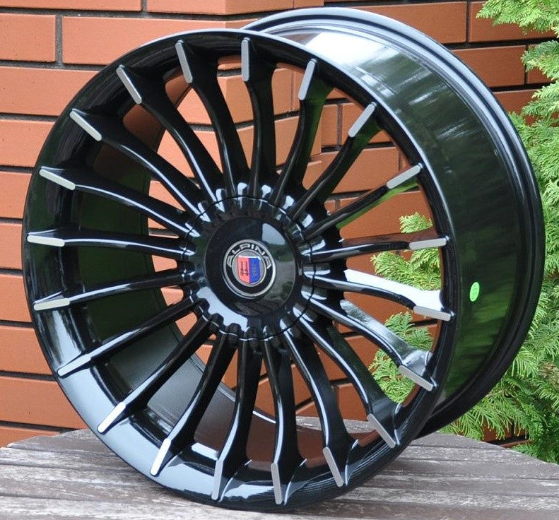 PDW 273 Alufælge 19" 5x112 ET25 – Poleret/sort (sæt á 4)