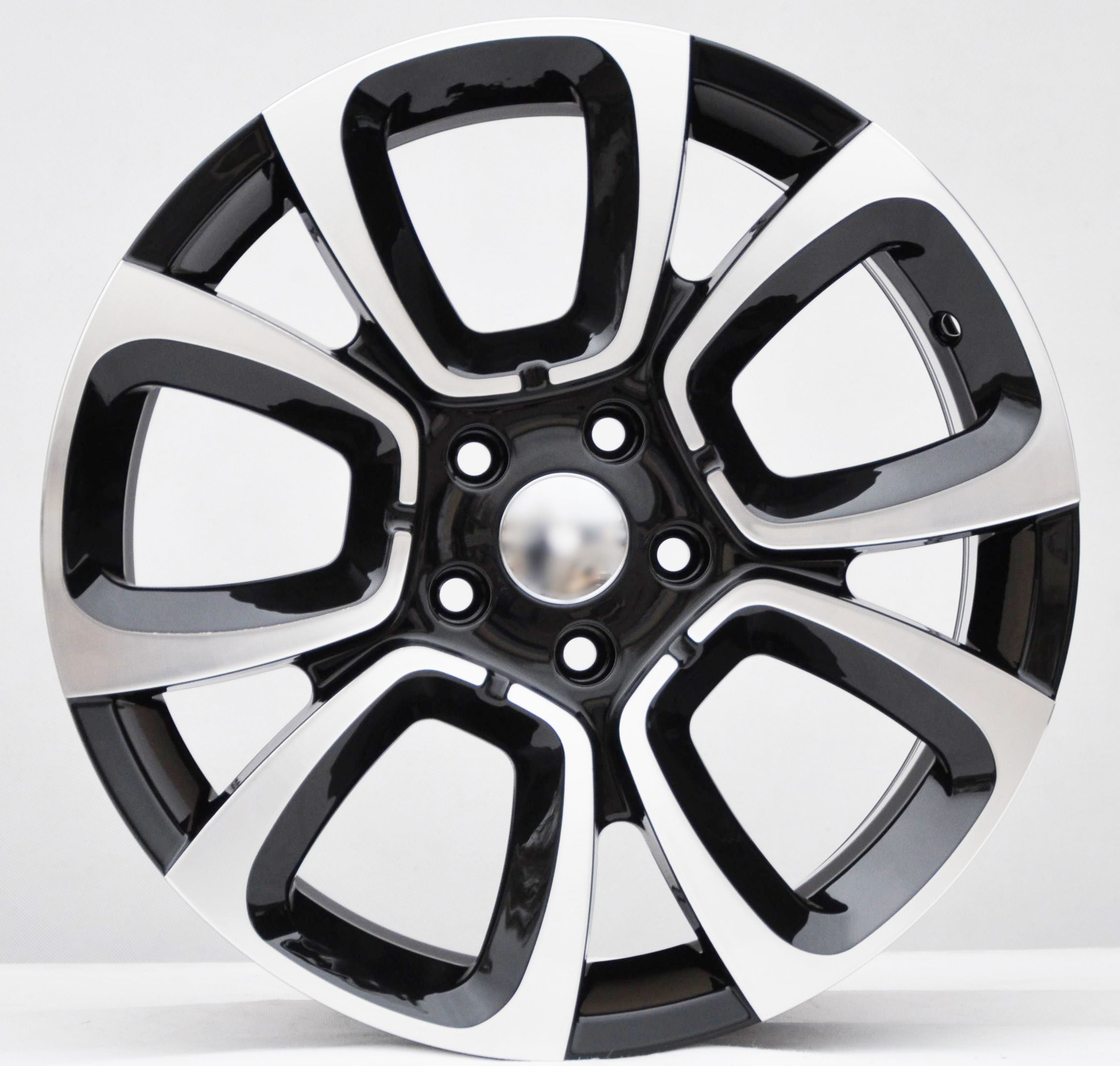 PDW 5850 Alufælge 16" 5x108 ET47 – Poleret/sort (sæt á 4)
